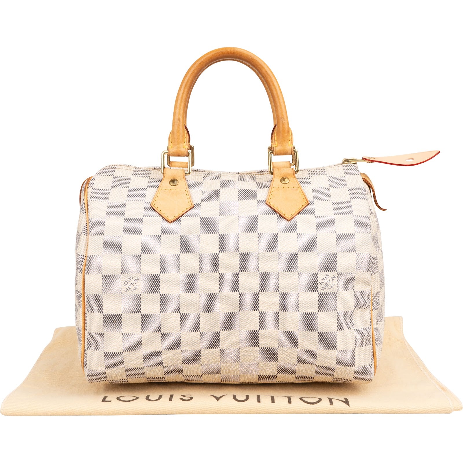Louis Vuitton Monogram Damier Azur Speedy 25 Boston Bag