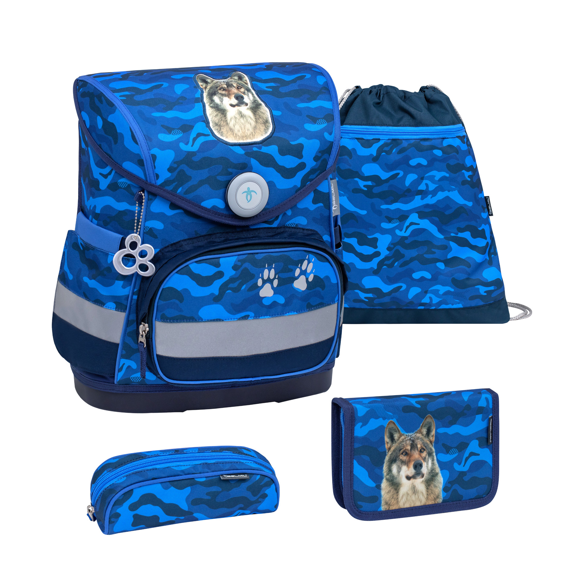 Compact ergonomic satchel set 4-piece - Alpha Wolf