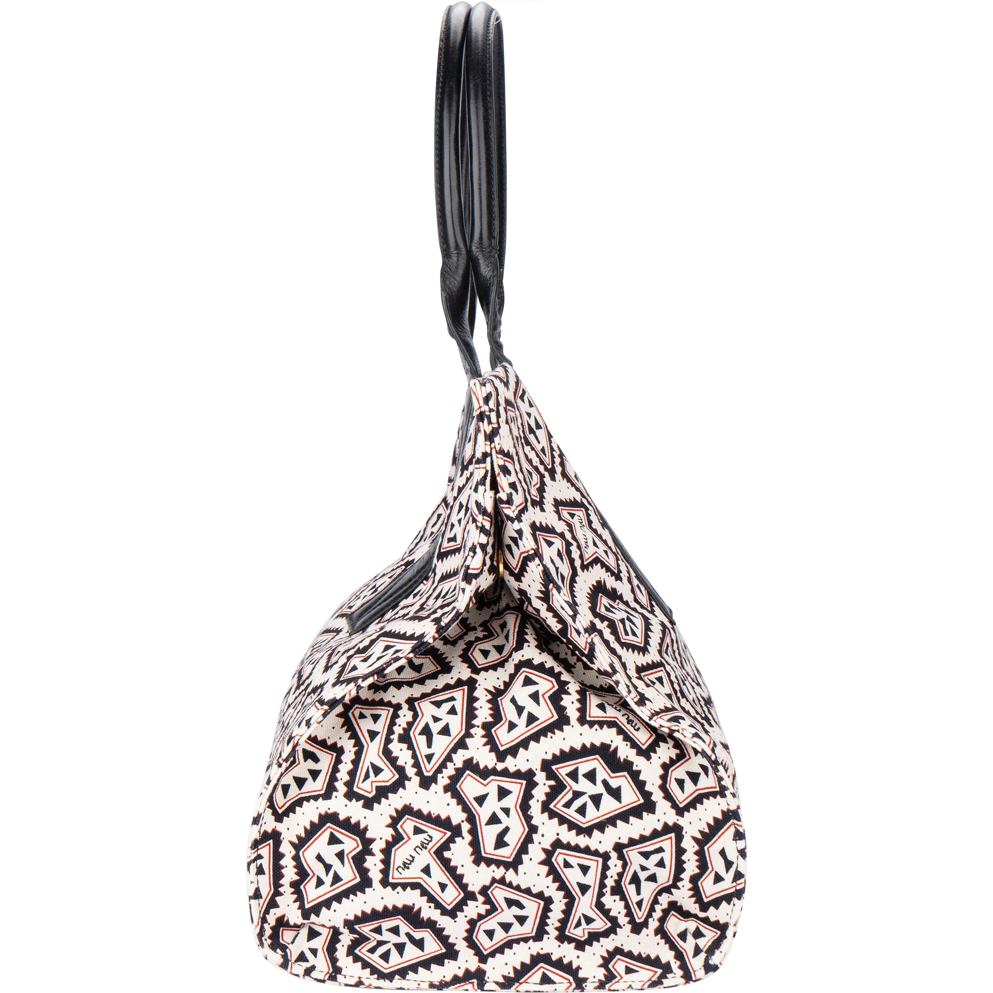 Miu Miu Tessuto Stampat Monogram Handbag