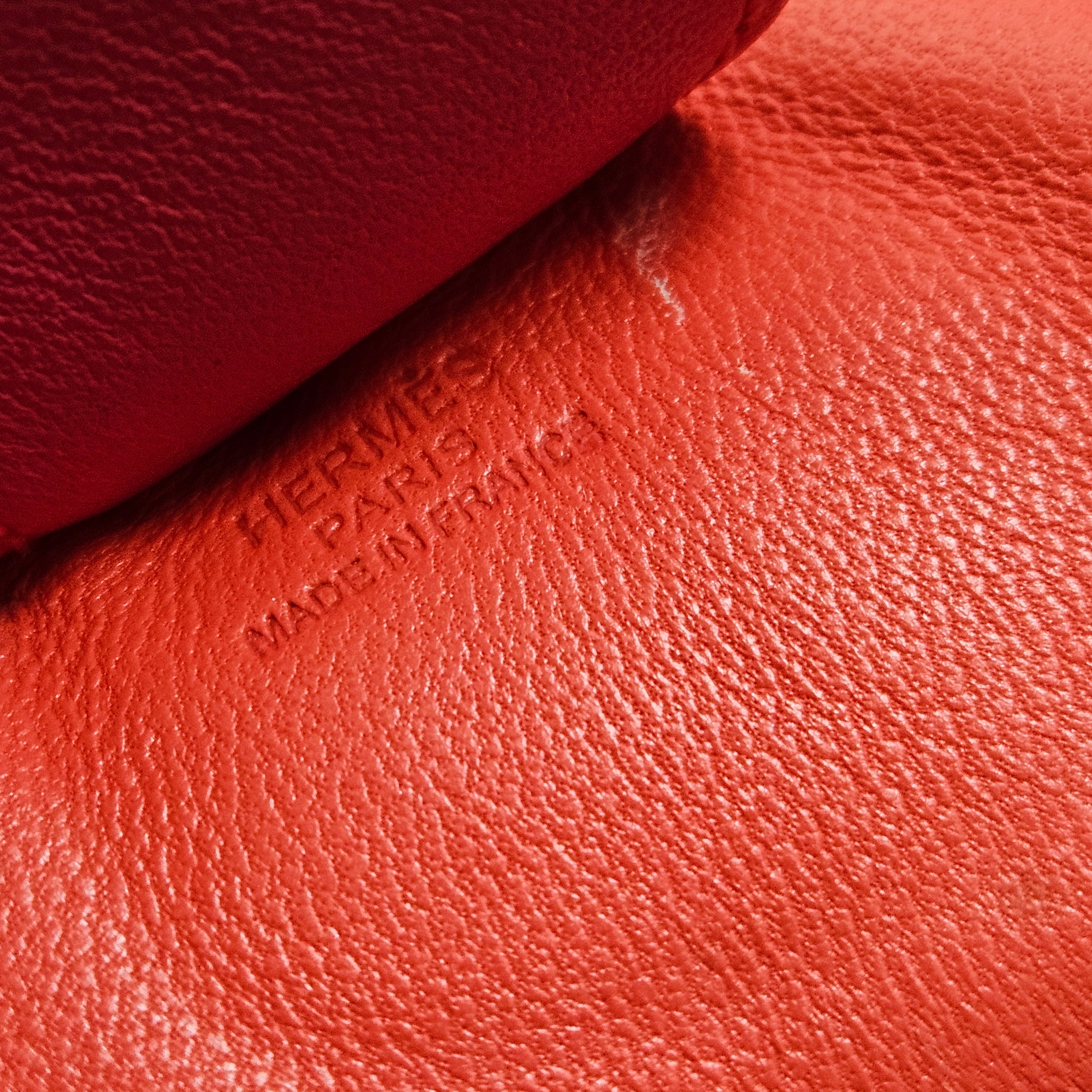 Hermès Tricolor Leather Rodeo Pendant