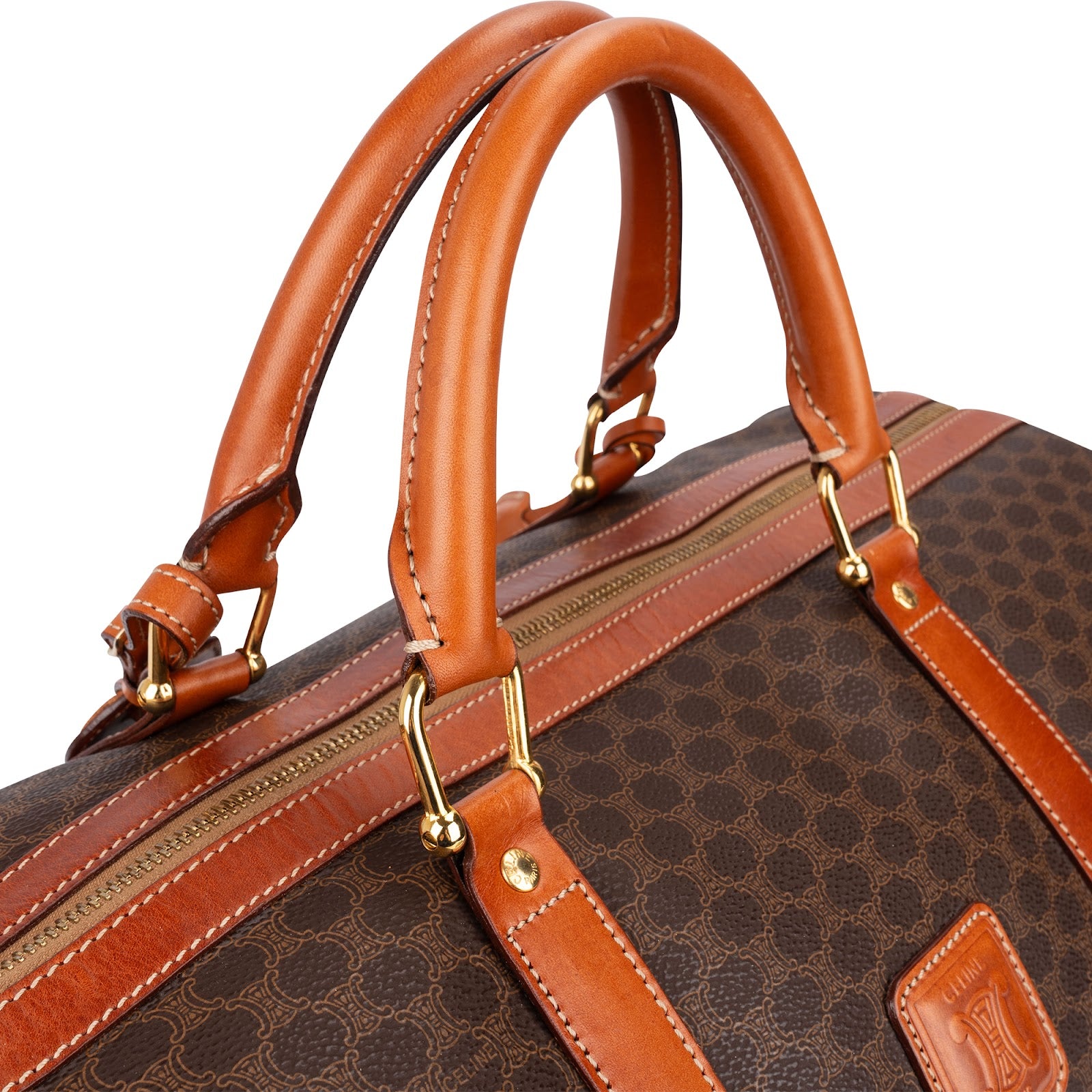 Celine Monogram Macadam Canvas Boston 45 Reisetasche