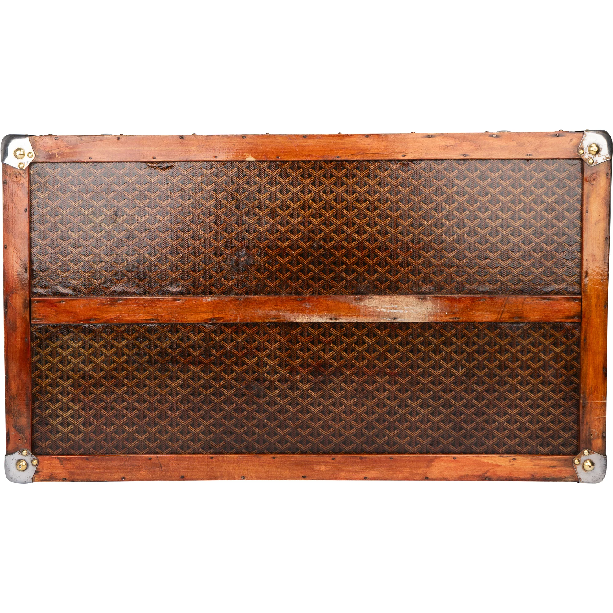 Goyard Goyardine "JVC" Cabin Koffer Malle 90