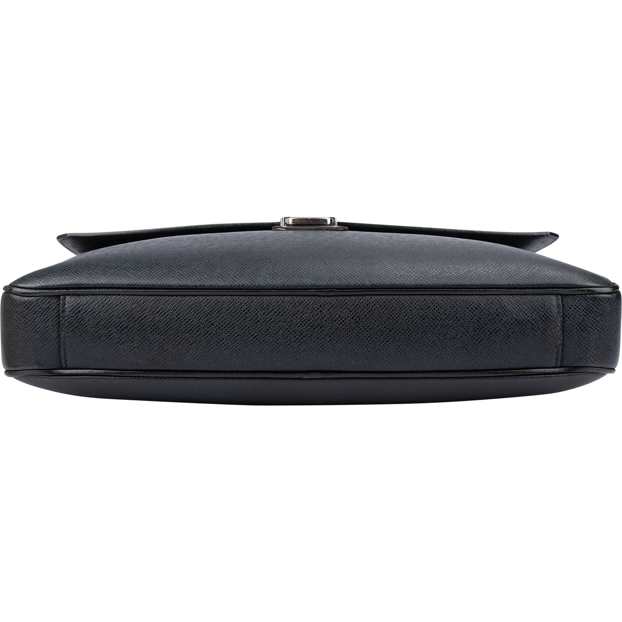 Louis Vuitton Bleu Taiga Leather Vassili PM Business Tasche