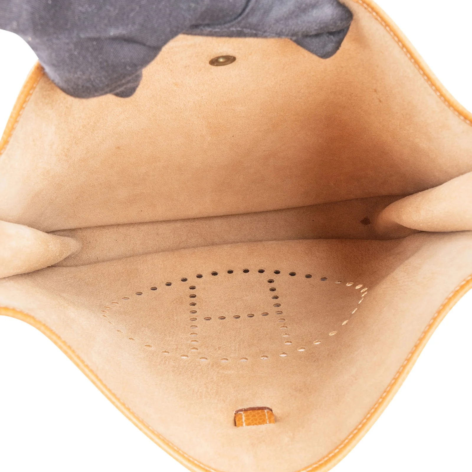 Hermès Natural Ardennes Leather Evelyne GM Crossbody Bag