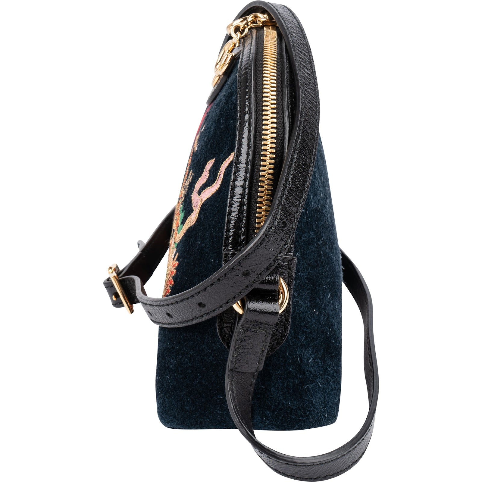 Gucci - Ophidia GG Embroidered Dragon Crossbody Bag