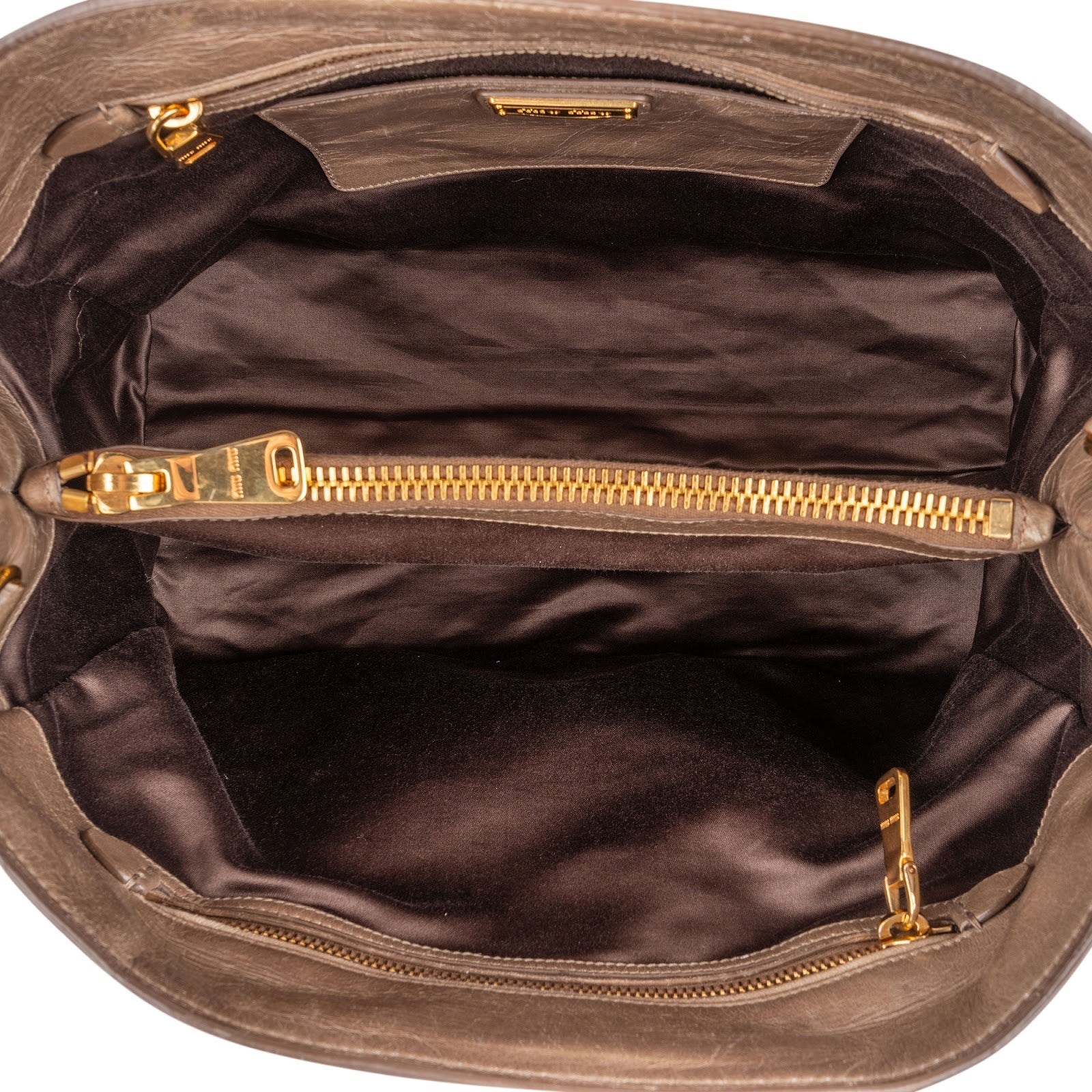 Sac cabas Miu Miu en cuir Vitello Lux