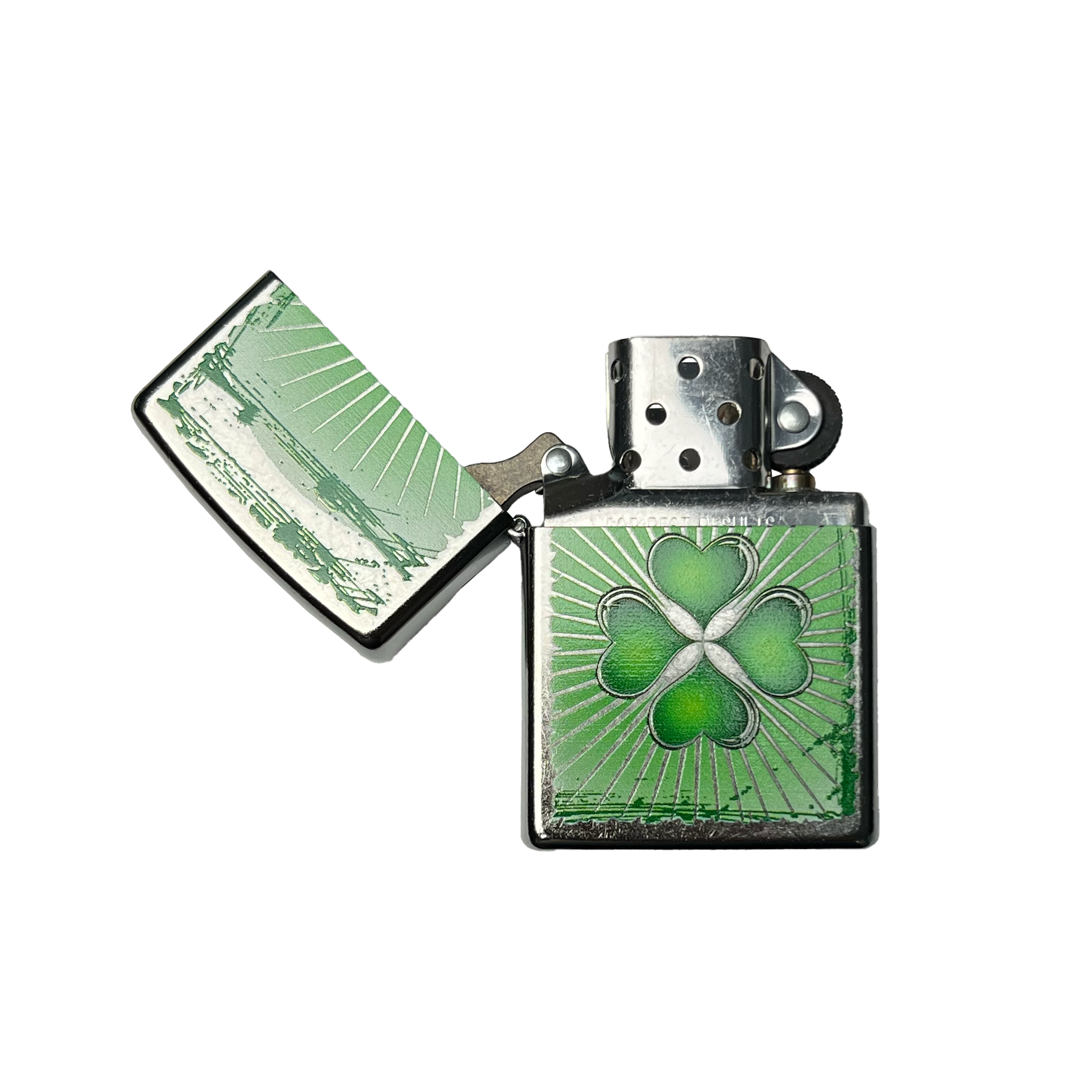 Zippo Lucky Clover Grunge Feuerzeug