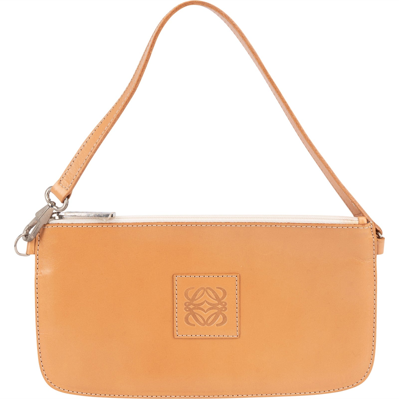 Loewe – skórzana torebka typu pochette z motywem anagramu – akcesoria