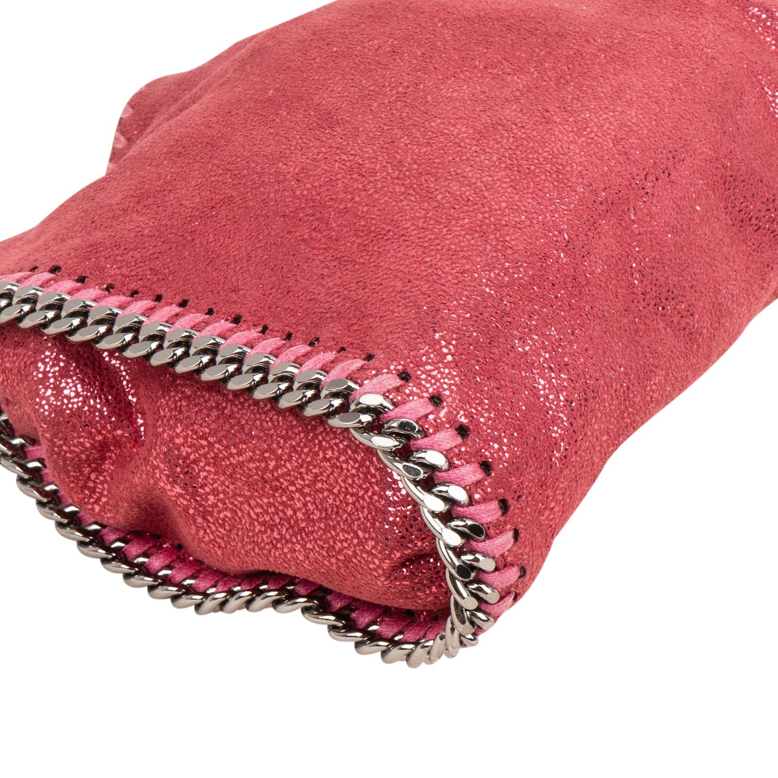 Stella McCartney Metallic Shaggy Small Falabella Fold Over Crossbody Bag
