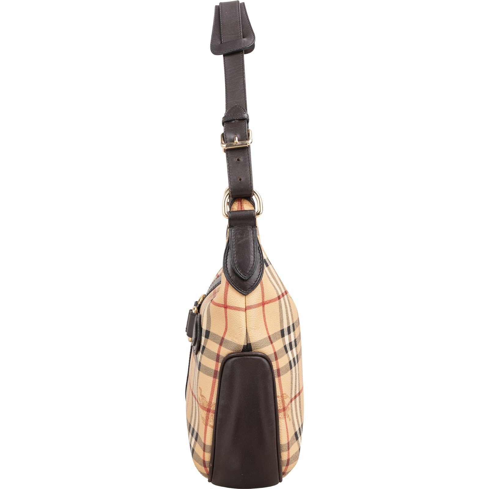 Burberry - Haymarket Check Bridle Hobo Schultertasche