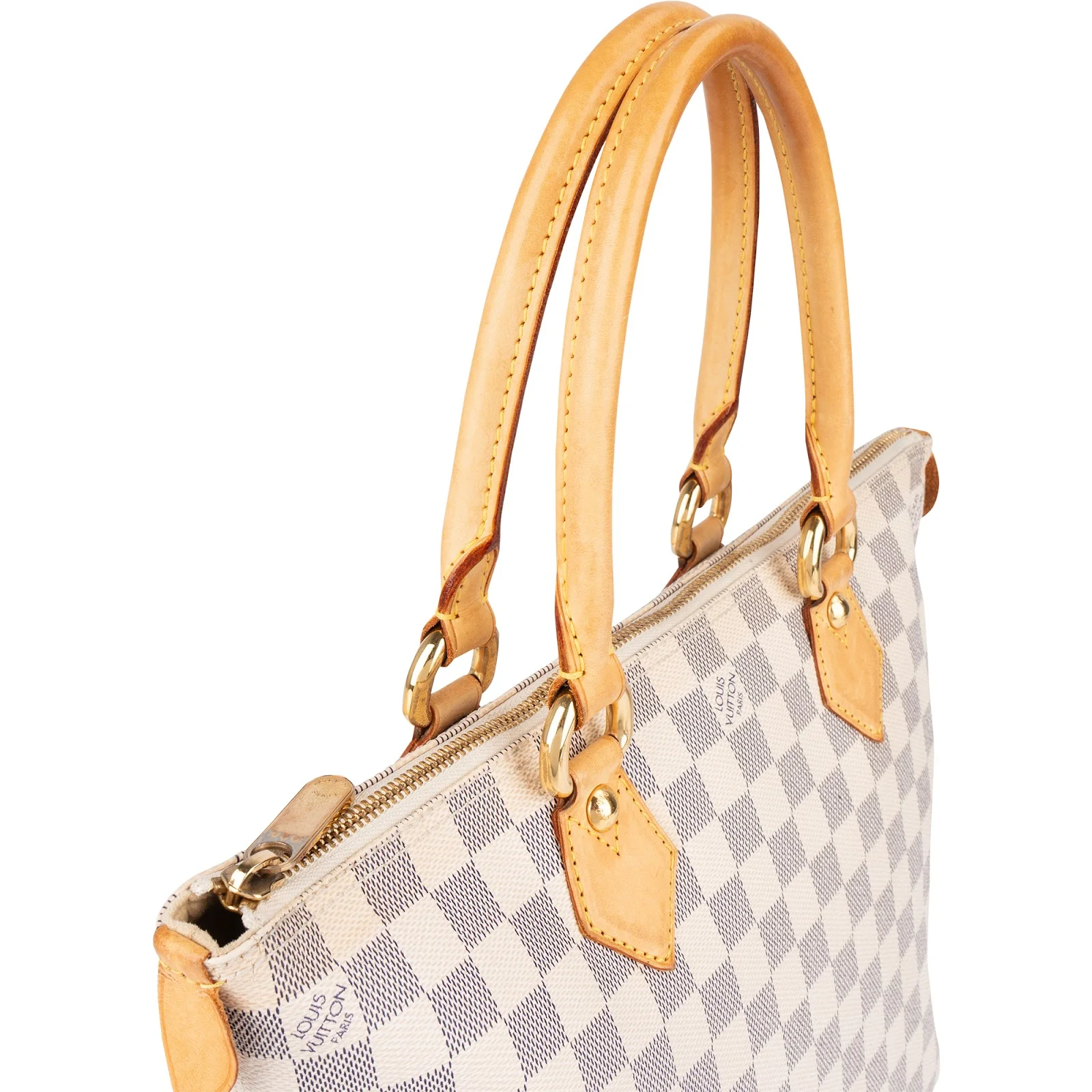 Louis Vuitton Monogram Damier Azur Saleya GM Handbag