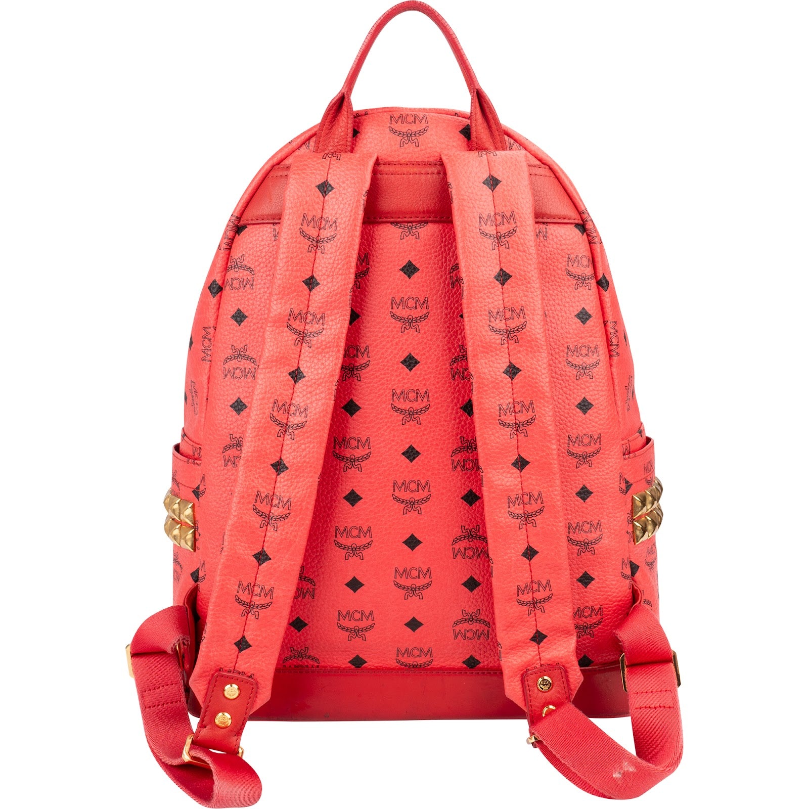 MCM Monogram Visetos Stark Side Studs Backpack