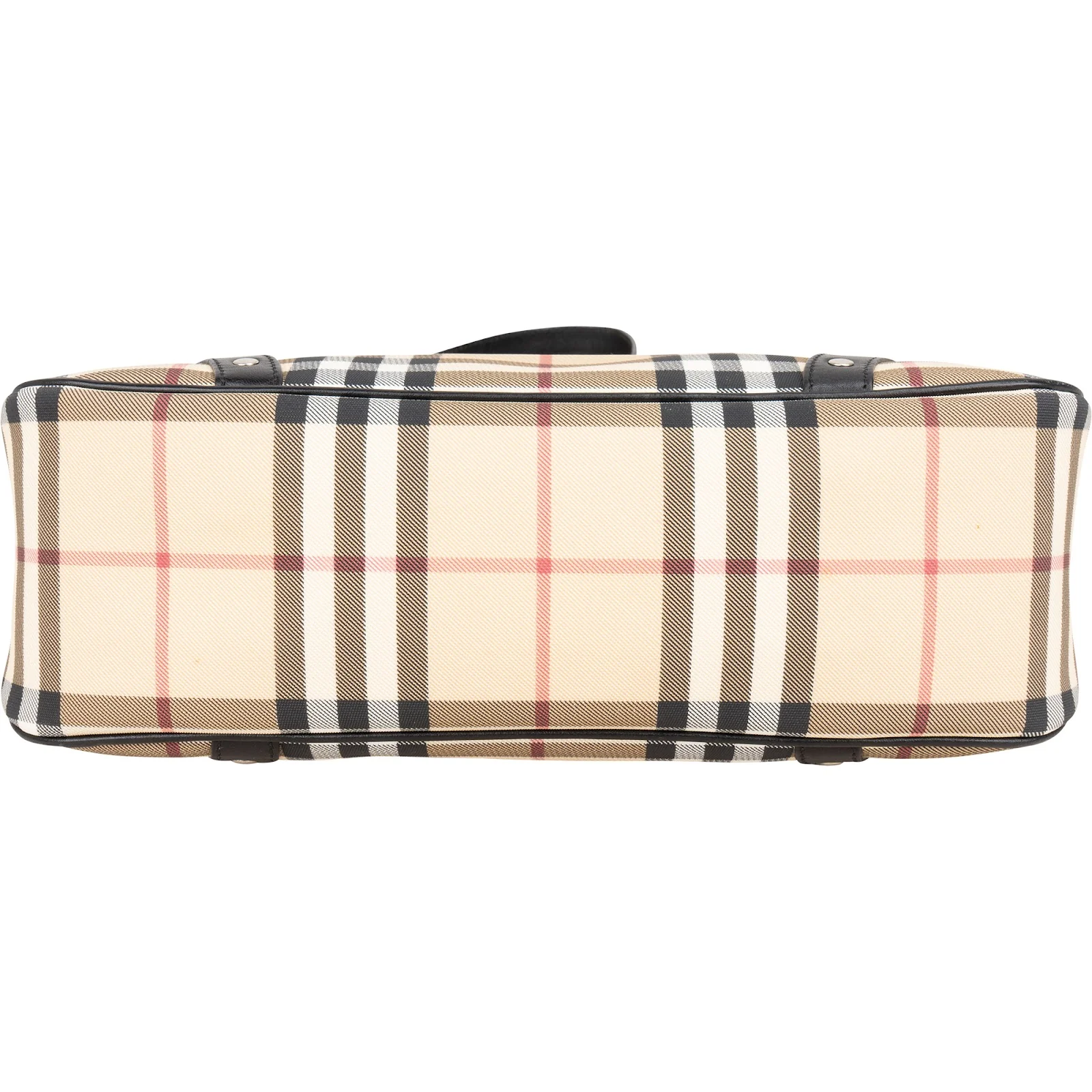 Burberry Nova-Check Monogram Studded Shoulder Bag