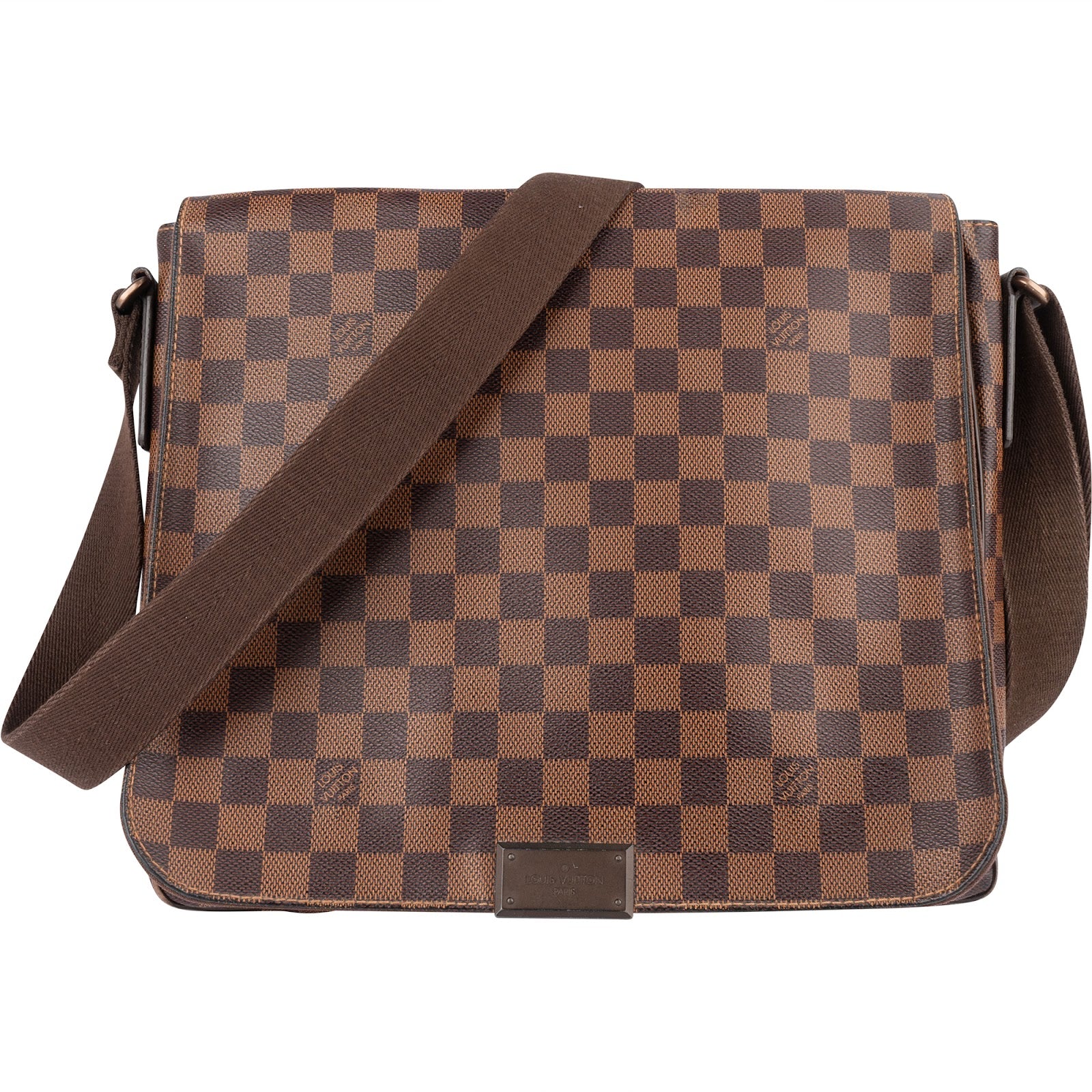 Louis Vuitton Monogram Damier Ebene Brooklyn Messenger Crossbody Bag