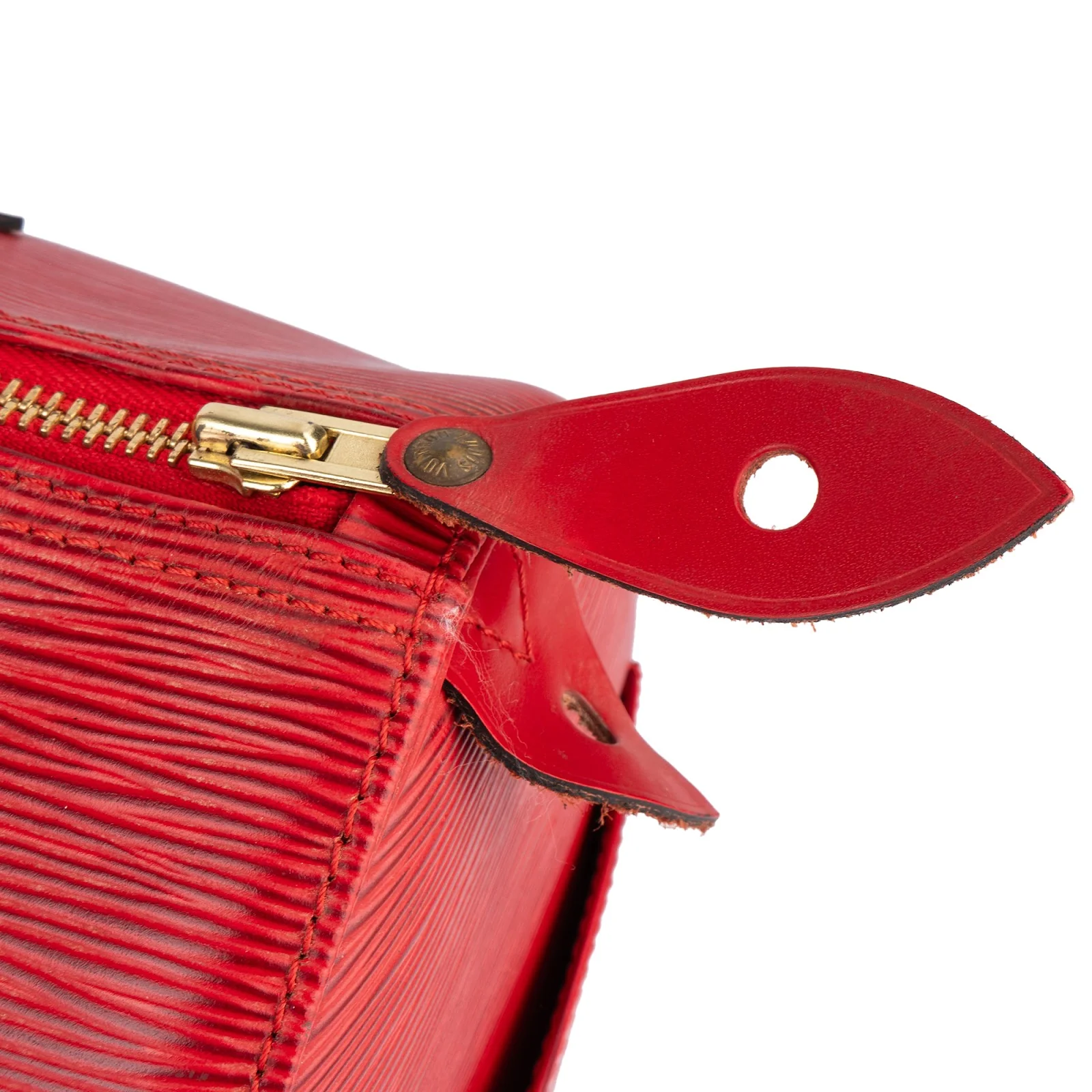 Louis Vuitton Red Epi Leather Speedy 30 Boston Bag