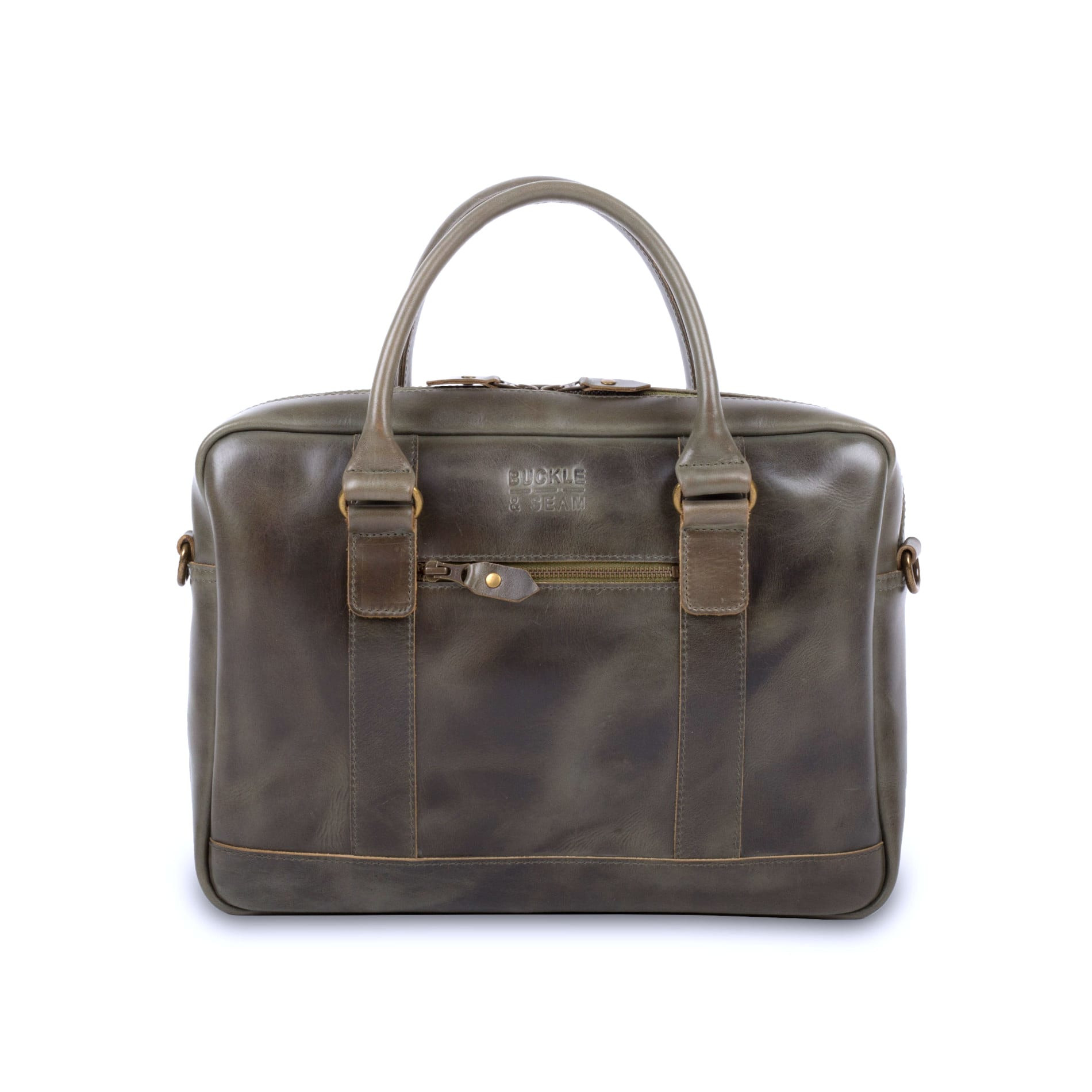 Everett leather business briefcase