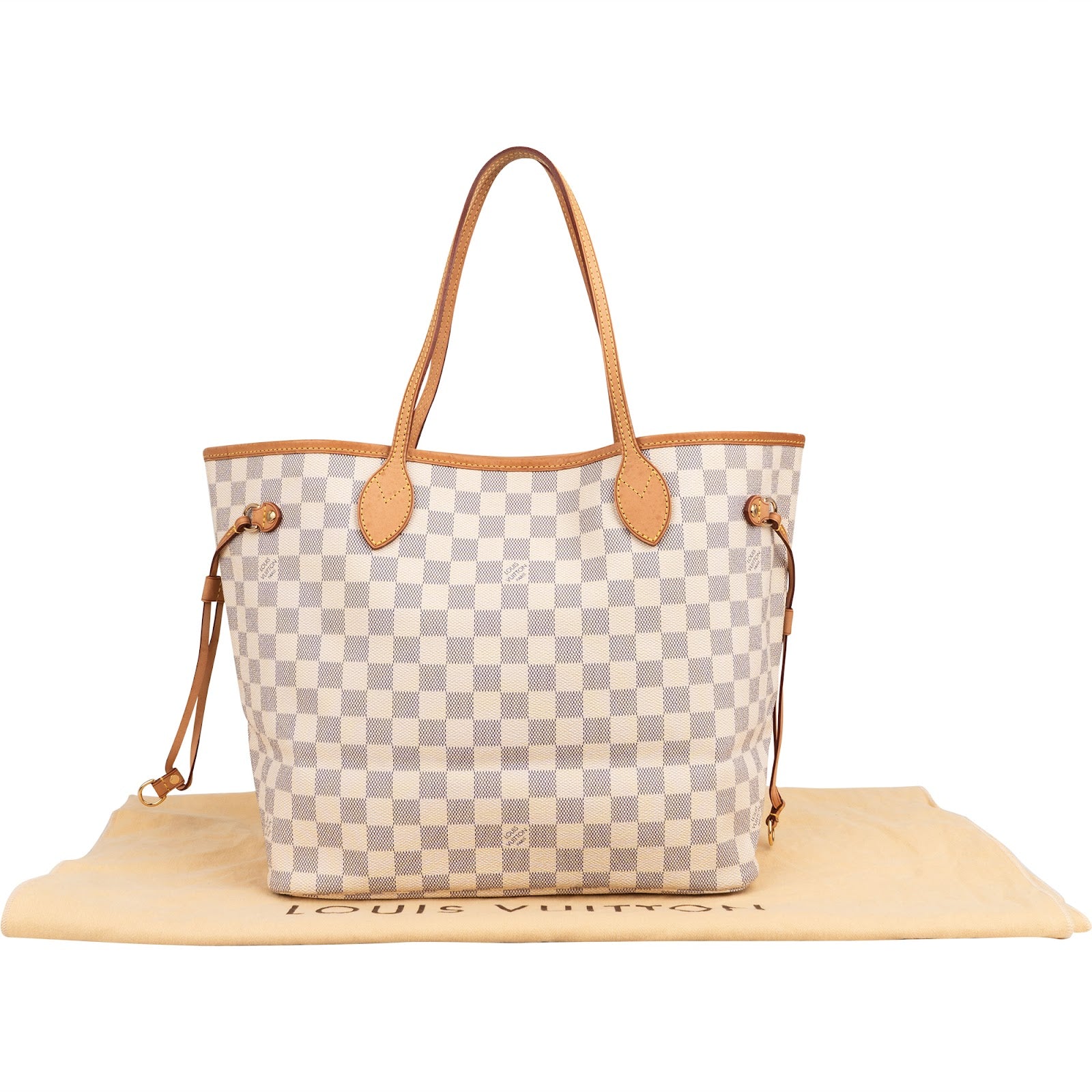 Louis Vuitton Monogram Damier Azur Canvas Neverfull MM Shopper