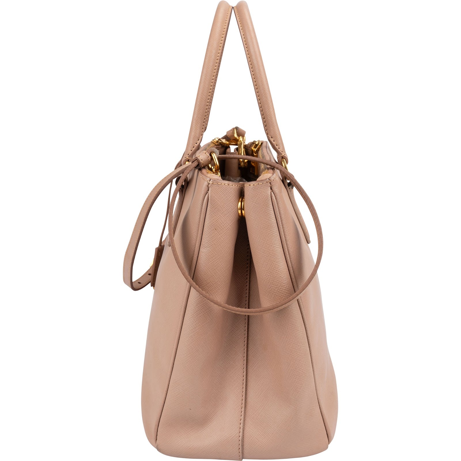 Prada – Galleria beige handtas