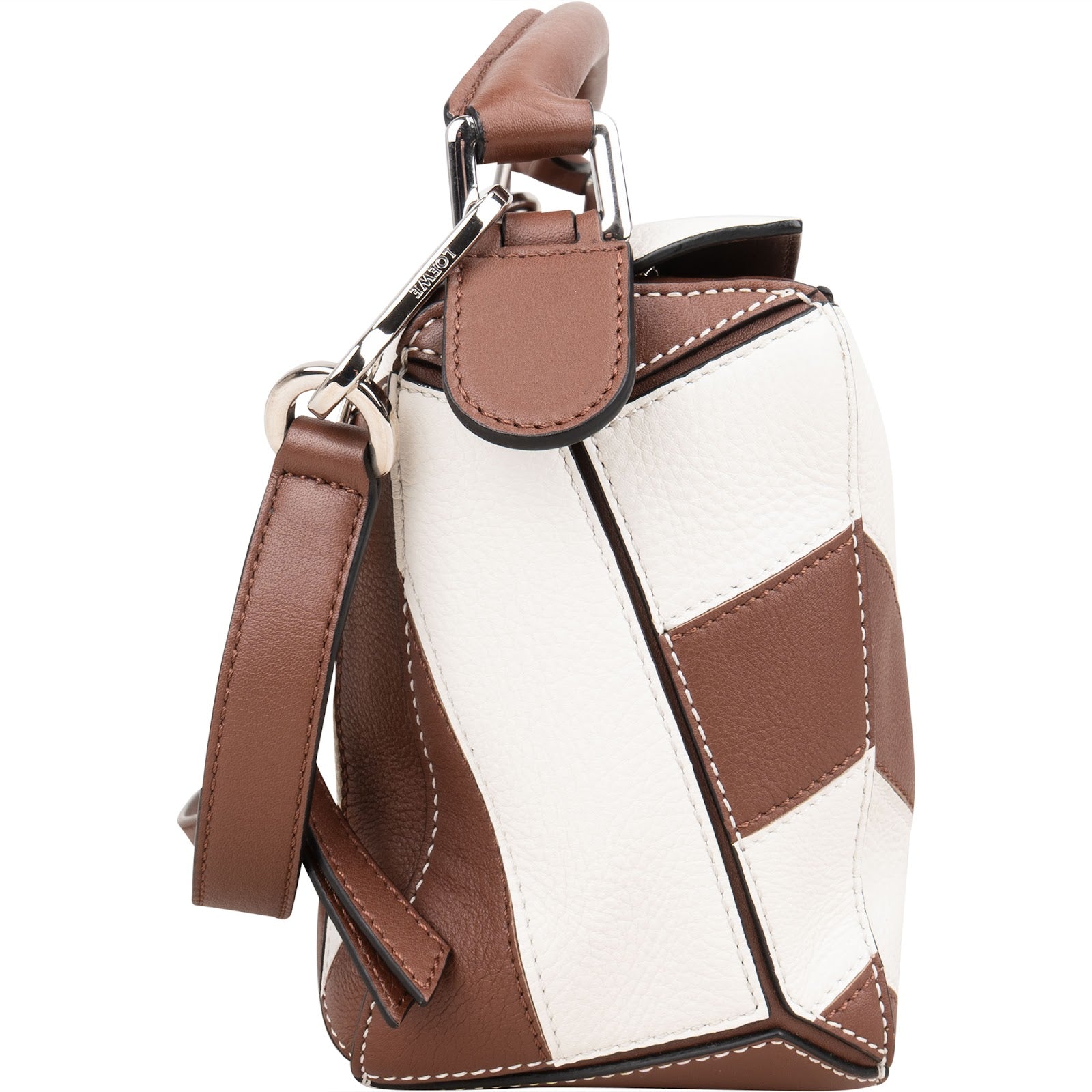 Torebka Loewe Striped Leather Puzzle