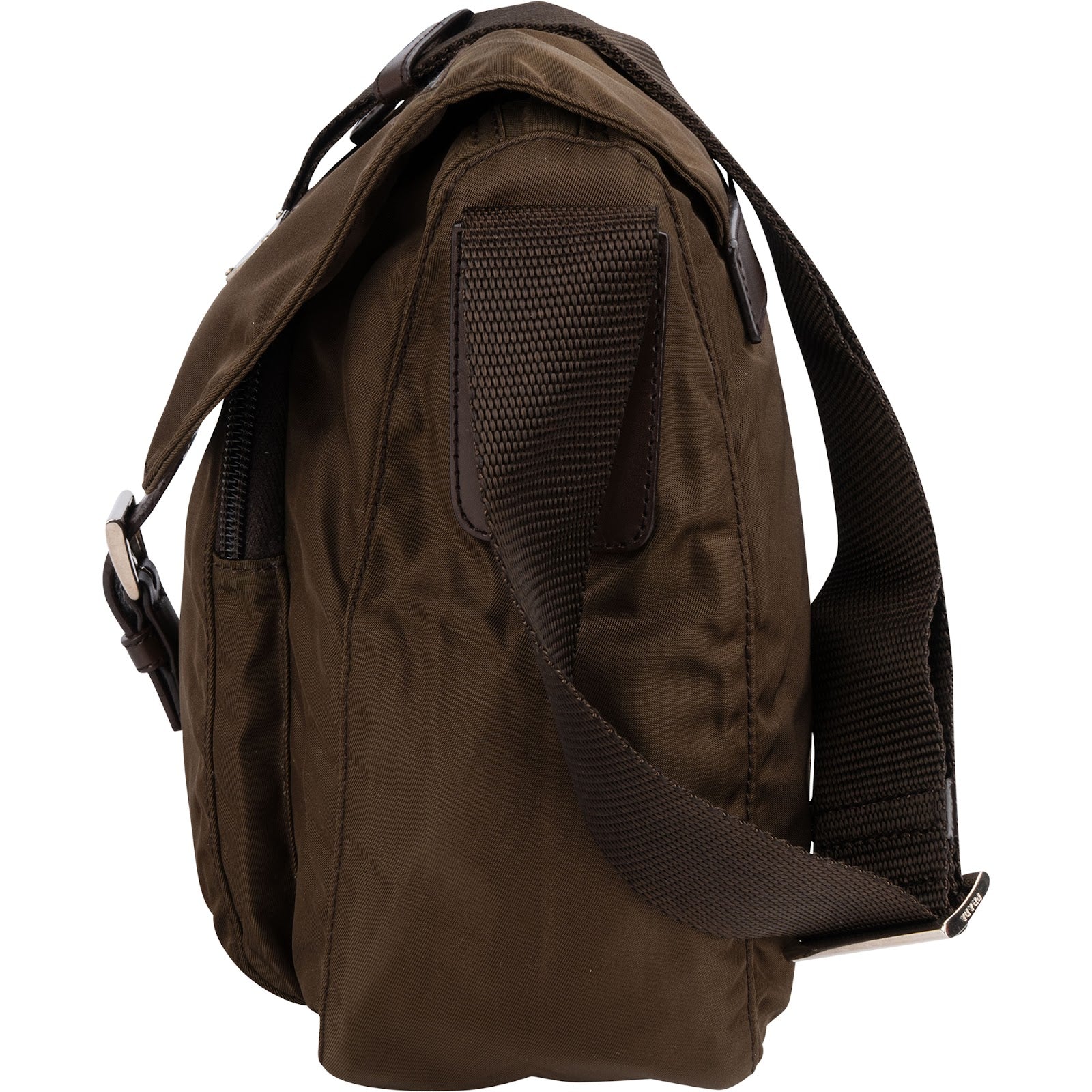 Prada Tessuto Triangle Messenger Bag