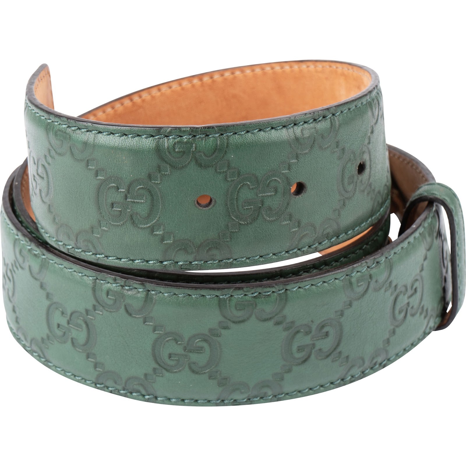 Gucci – Guccissima Interlocking G Buckle Gürtel