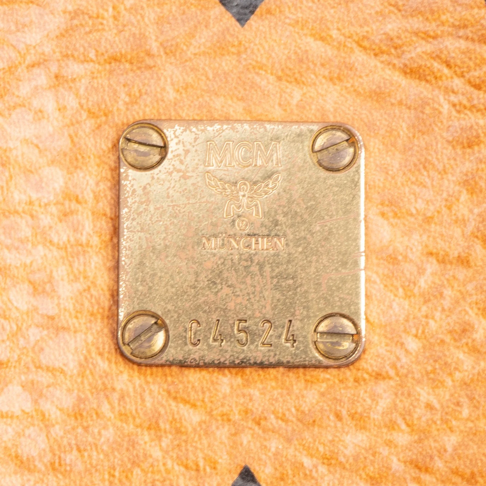 MCM Monogram Visetos Boston Bag
