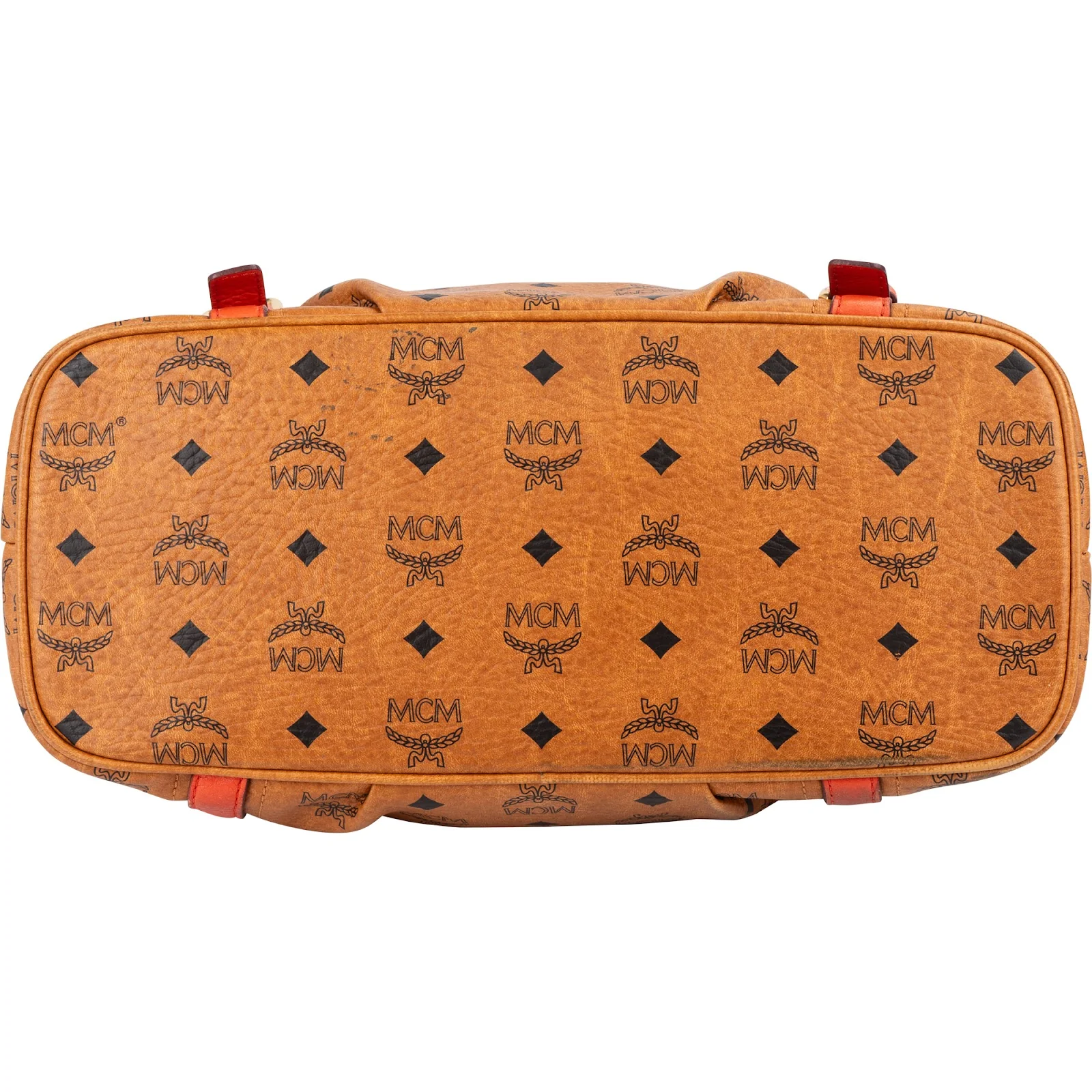 MCM Visetos Monogram Top Zip Shopper Shoulder Bag