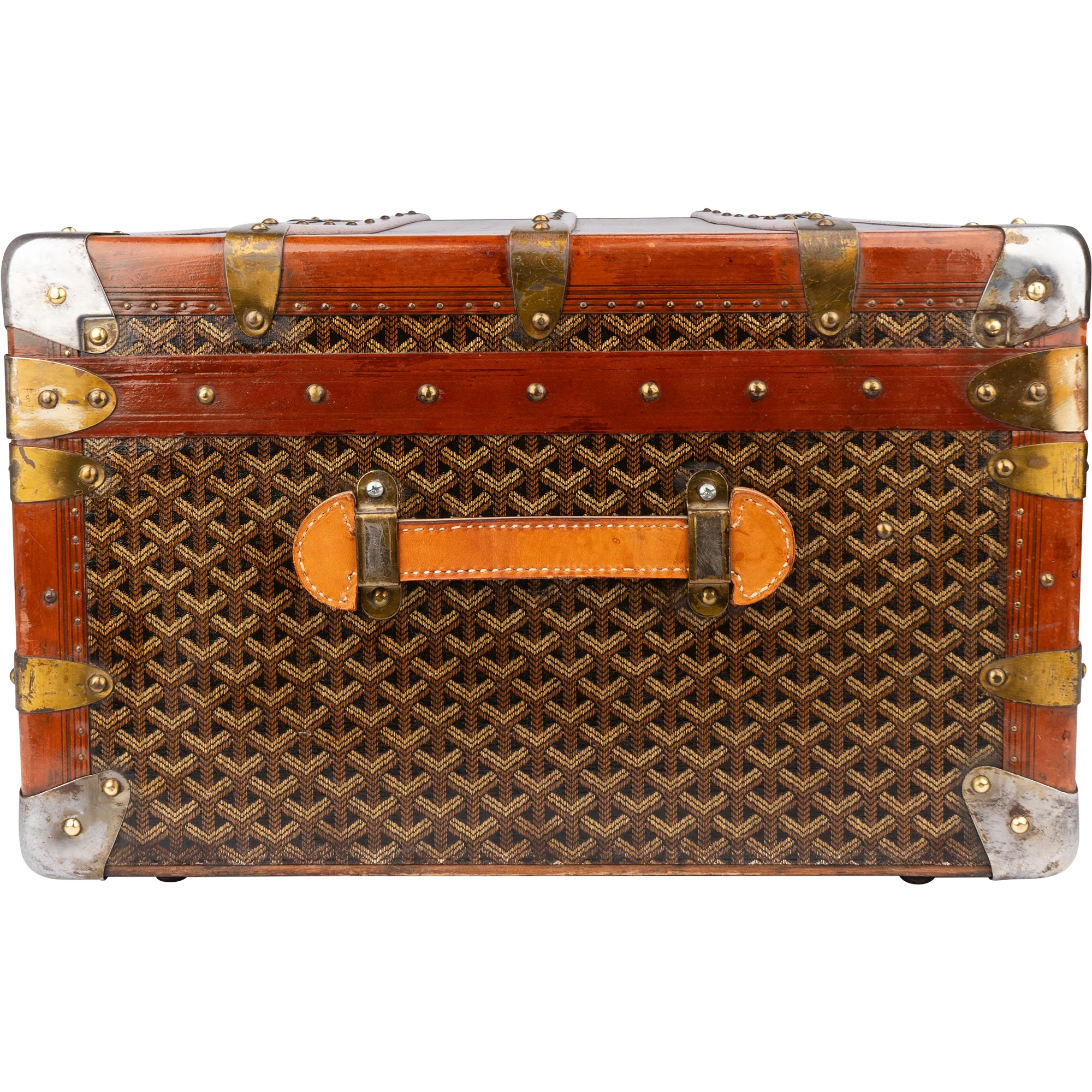 Goyard Goyardine "JVC" Cabin Koffer Malle 90