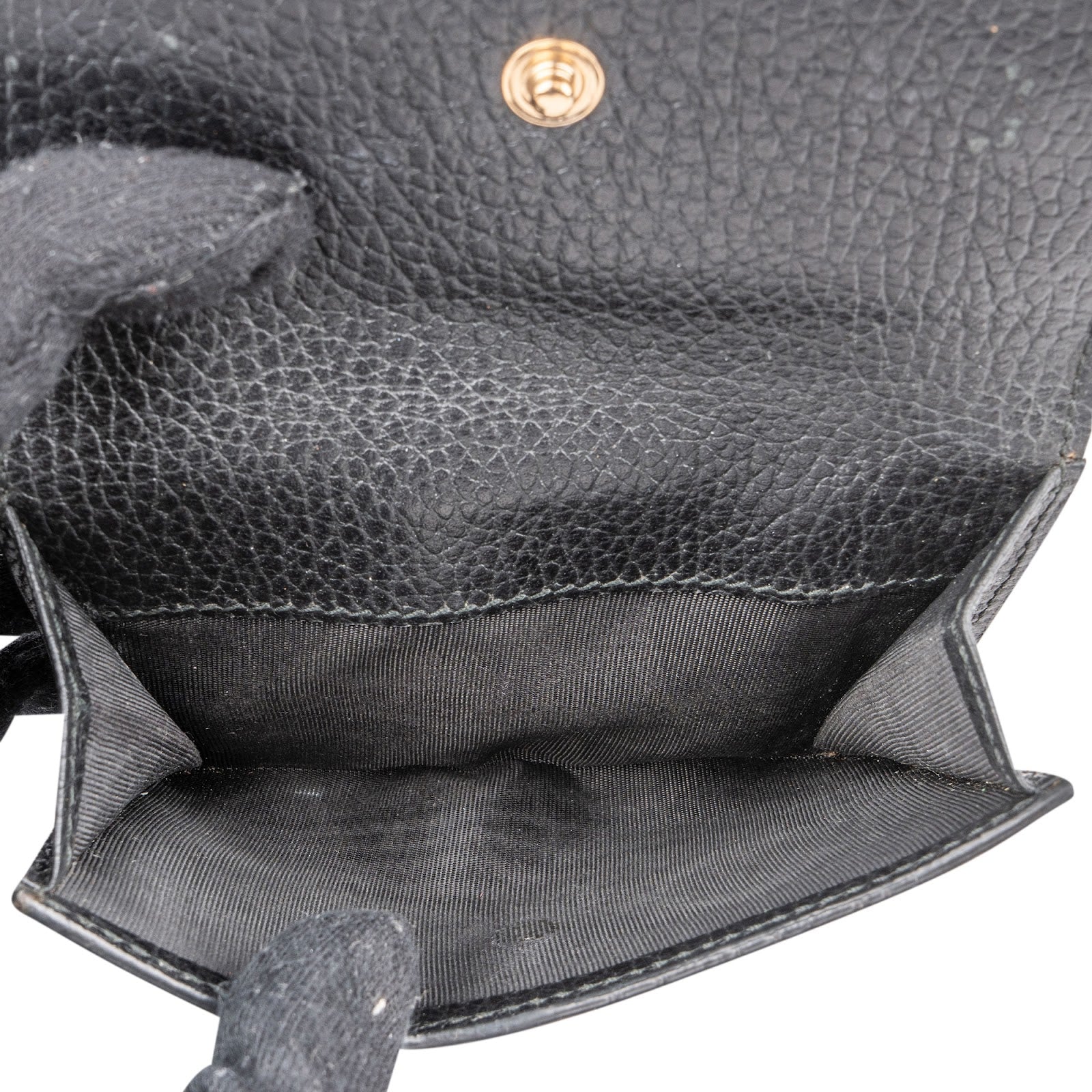 Gucci Grained Leather Interlocking GG Wallet