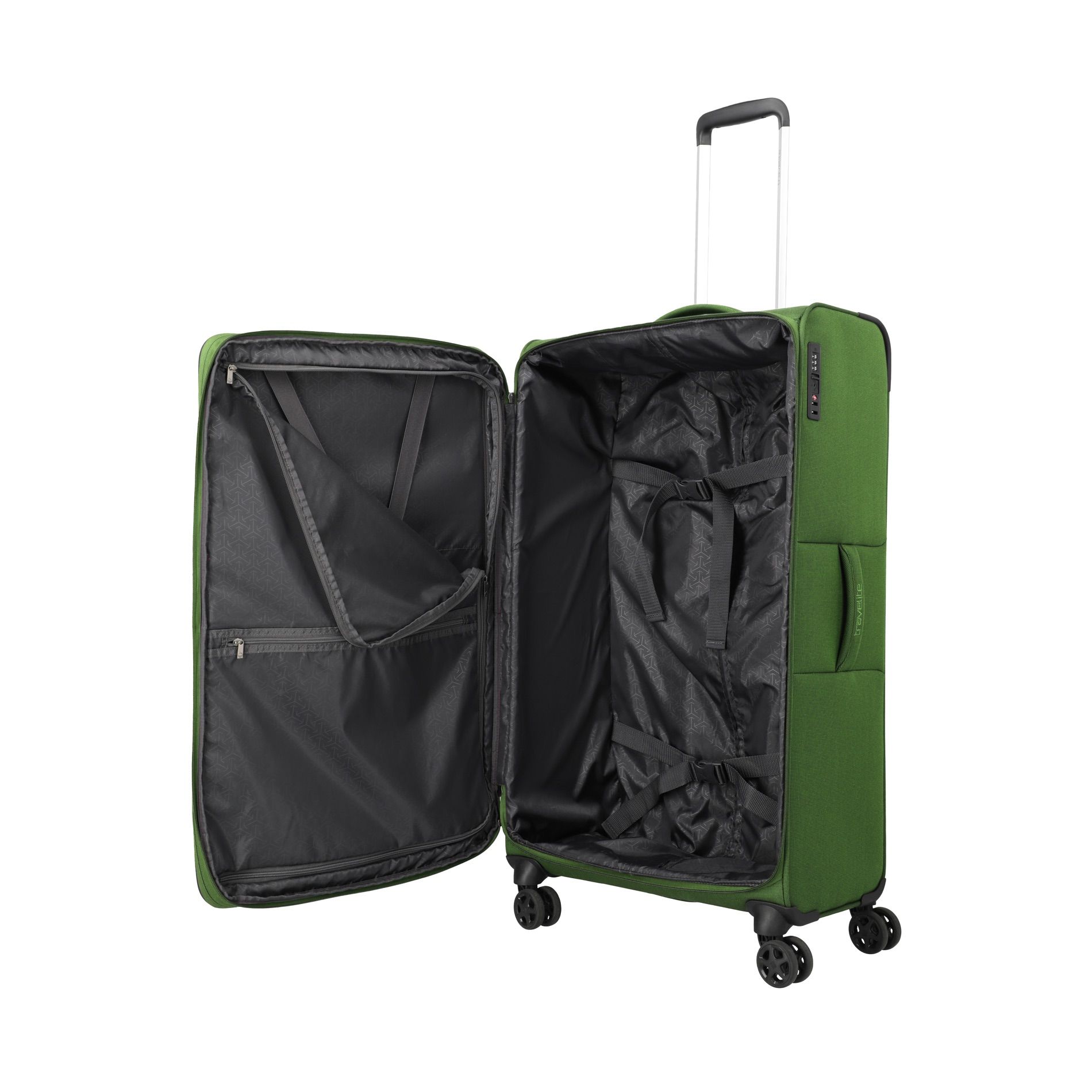 CUBIS Trolley L (83 cm) erweiterbar - Green