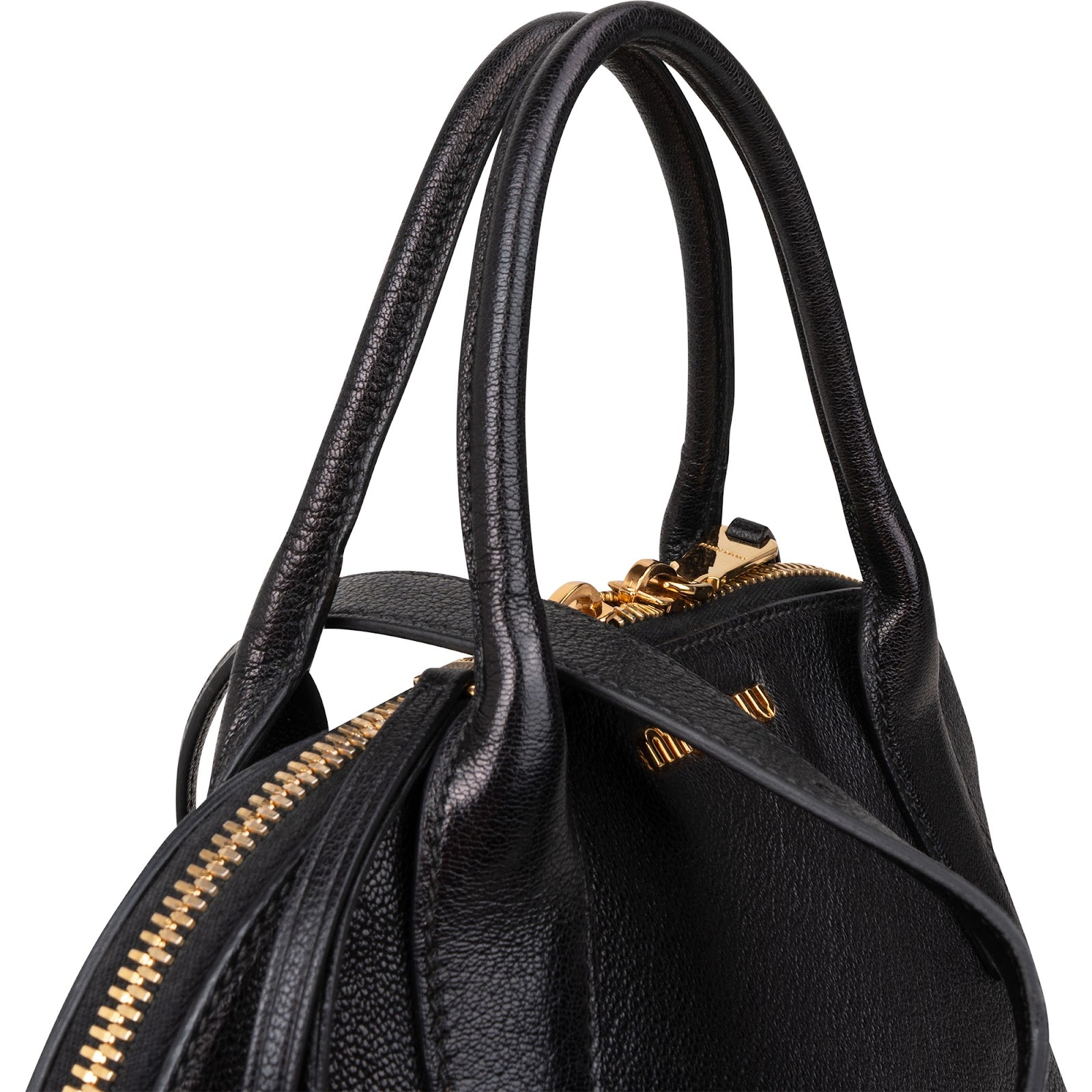 Miu Miu - Grained Leather Dome Crossbody Bag