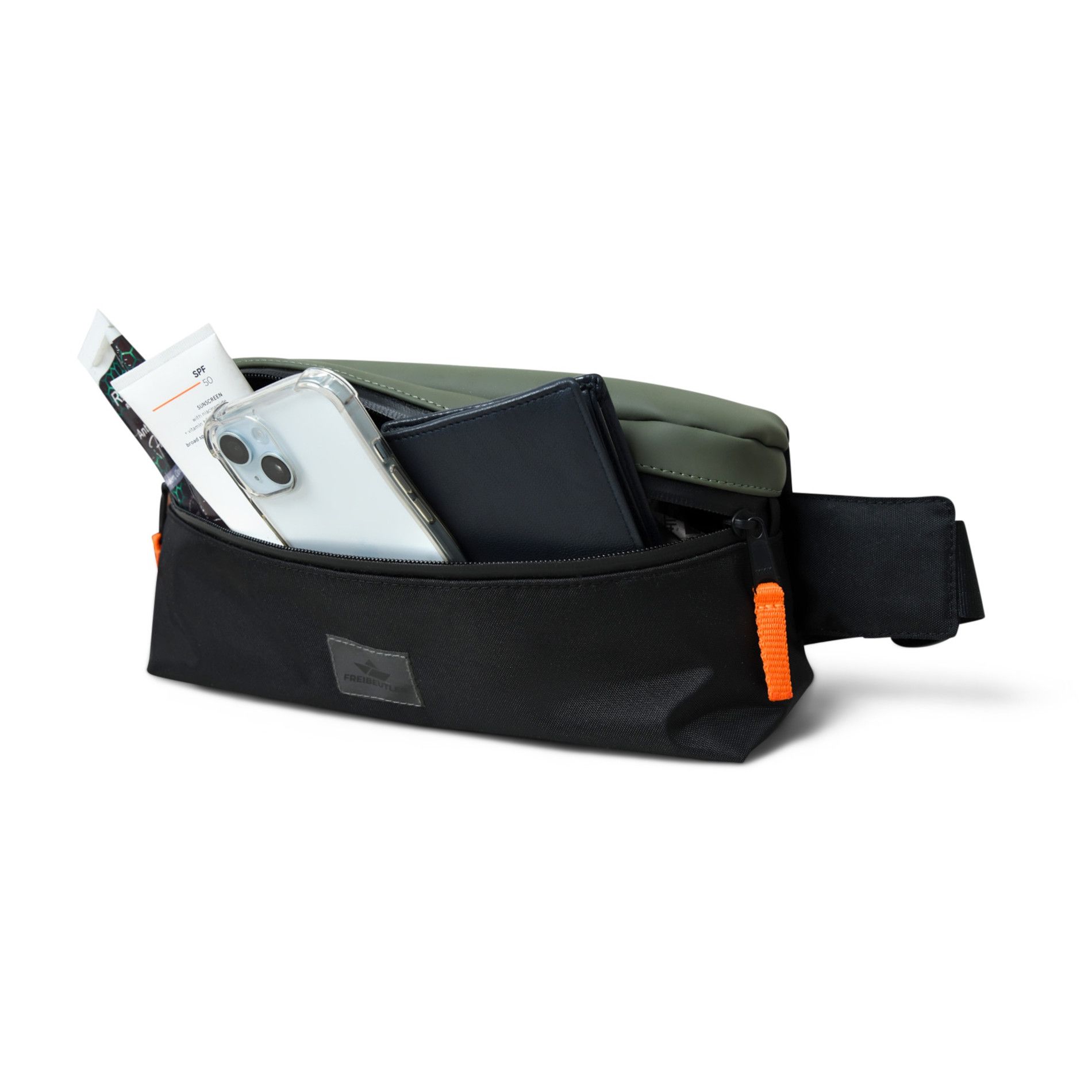 Hip Bag Fred - Schwarz/Oliv