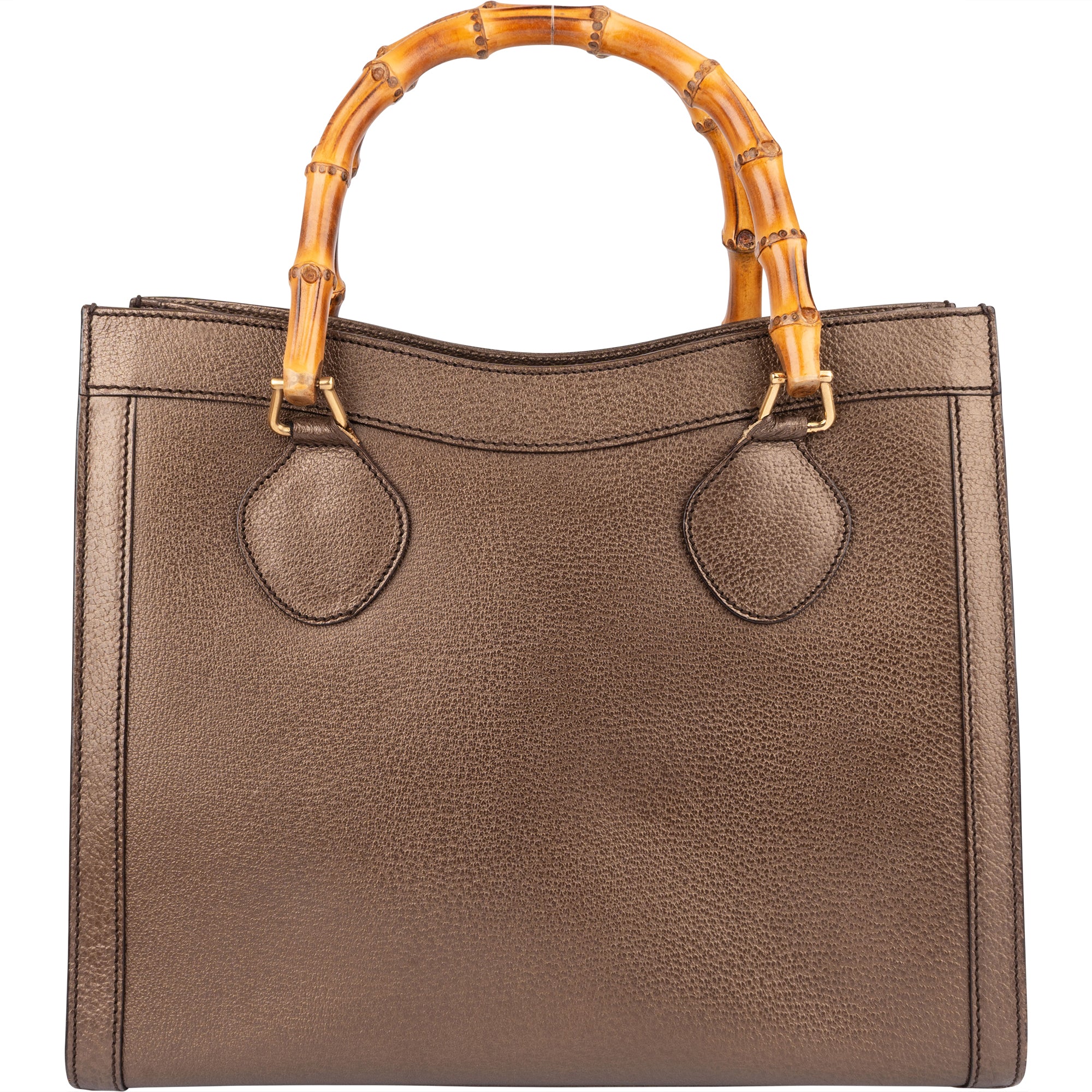 Gucci Leather Bamboo Handbag