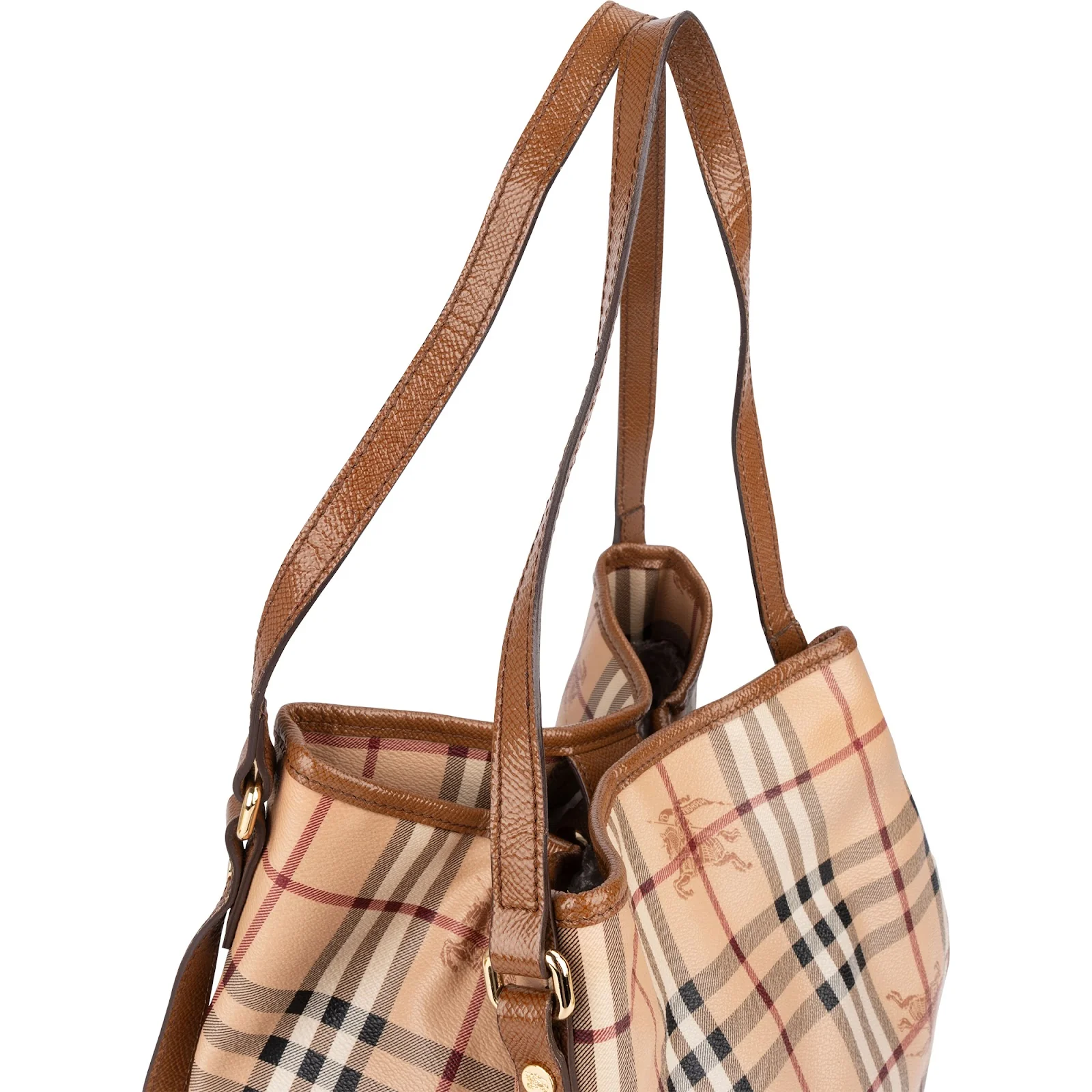 Burberry Haymarket Check Hobo Shoulder Bag