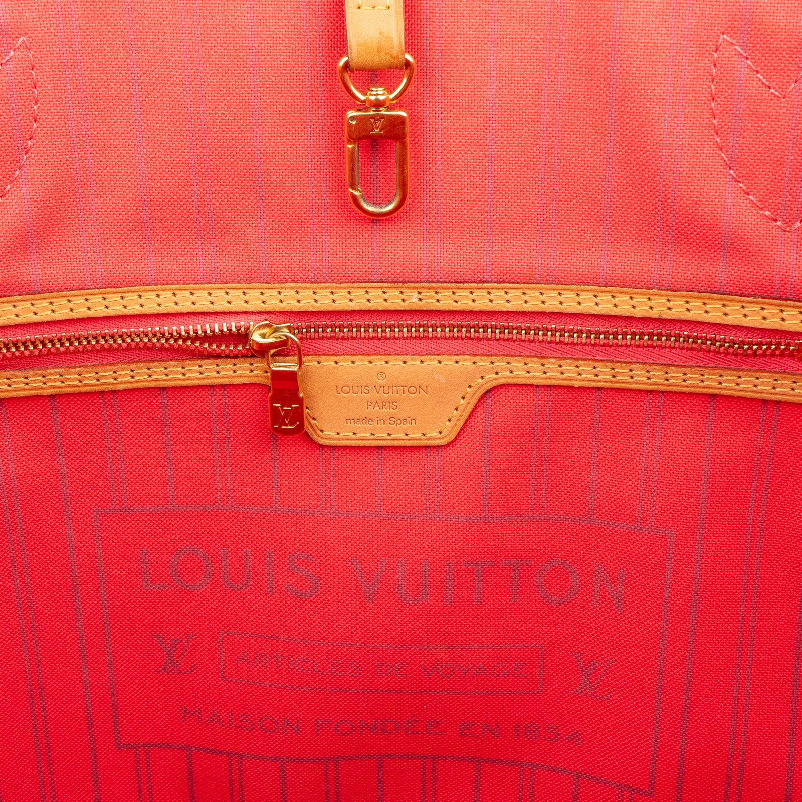 Louis Vuitton Monogram Canvas V Grenade Fuchsia Neverfull MM Shoulder Bag