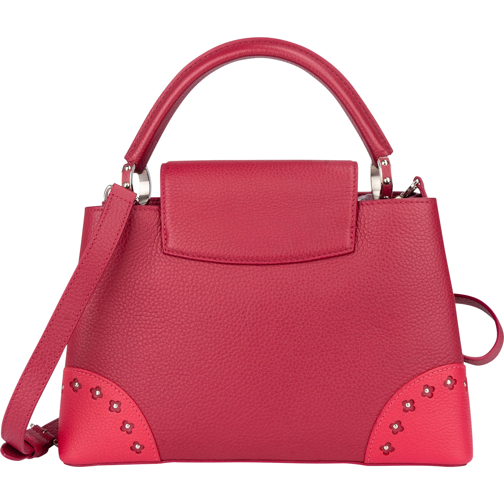 Louis Vuitton Limited Pink Taurillon Capucines MM Handbag