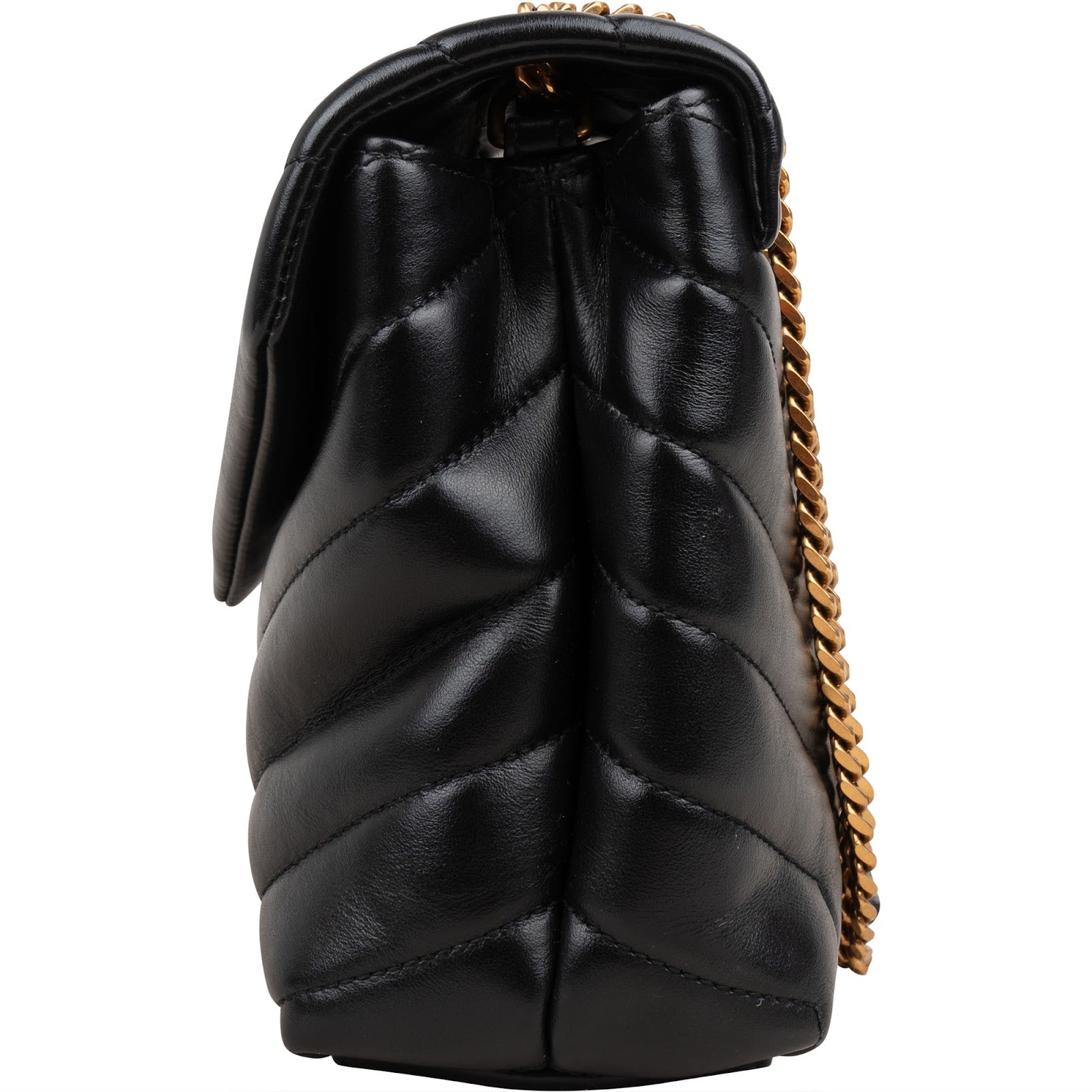 Saint Laurent kleine Loulou-crossbodytas van gewatteerd leer