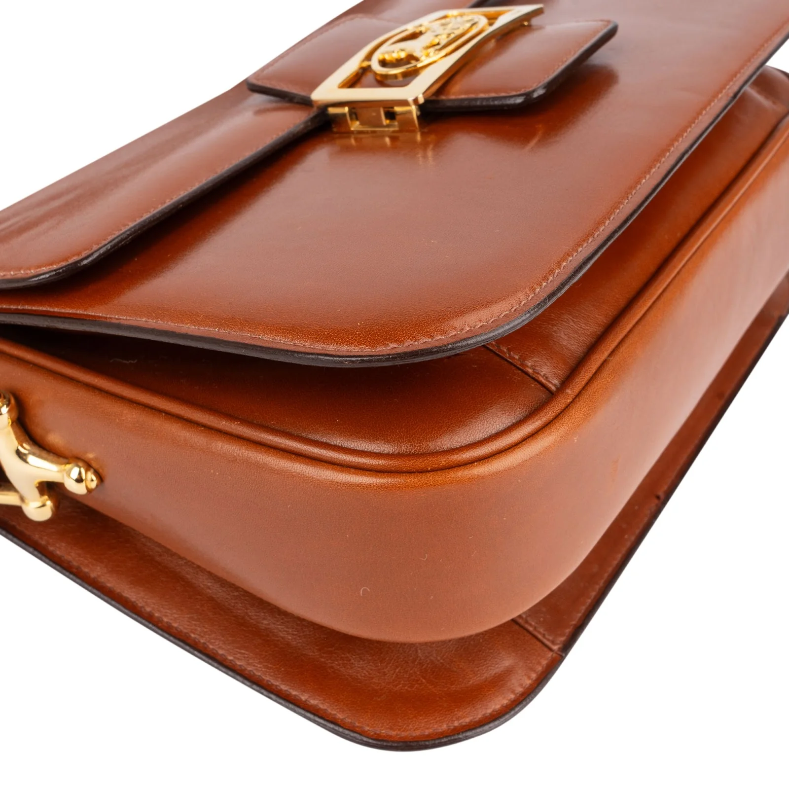 Celine Boxcalf Leather Triomphe Shoulder Bag