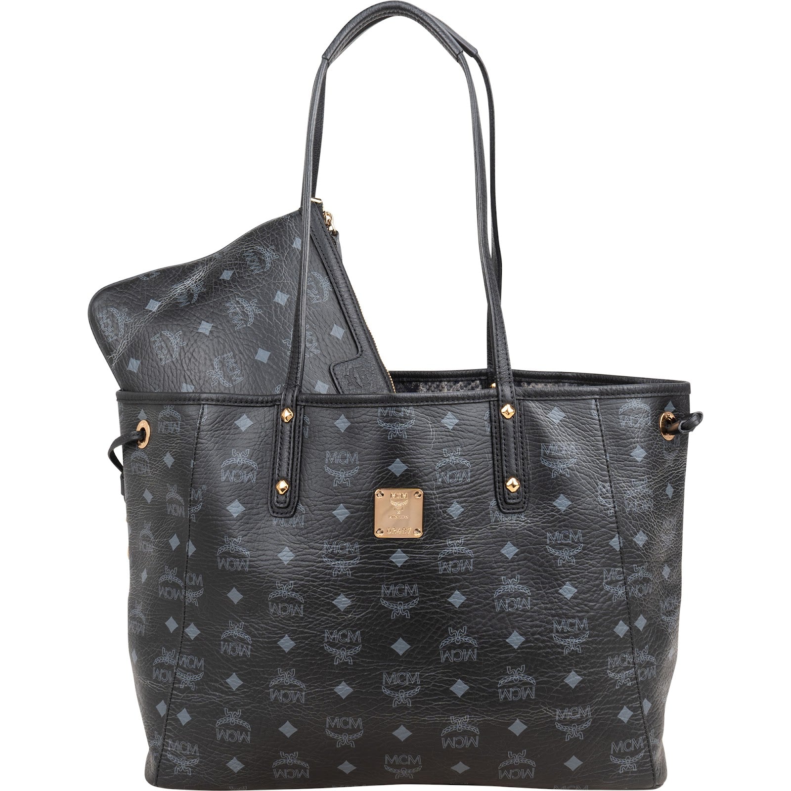 MCM Monogram Visetos Liz omkeerbare shopper-schoudertas