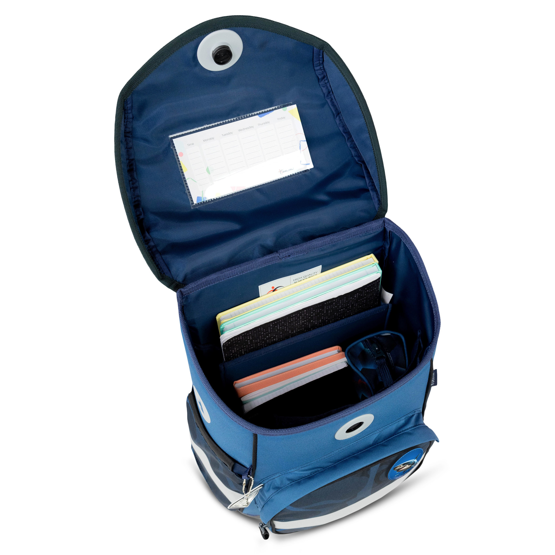 Belmil Compact ergonomisches Schulranzen-Set 5-teilig "Wave Storm"