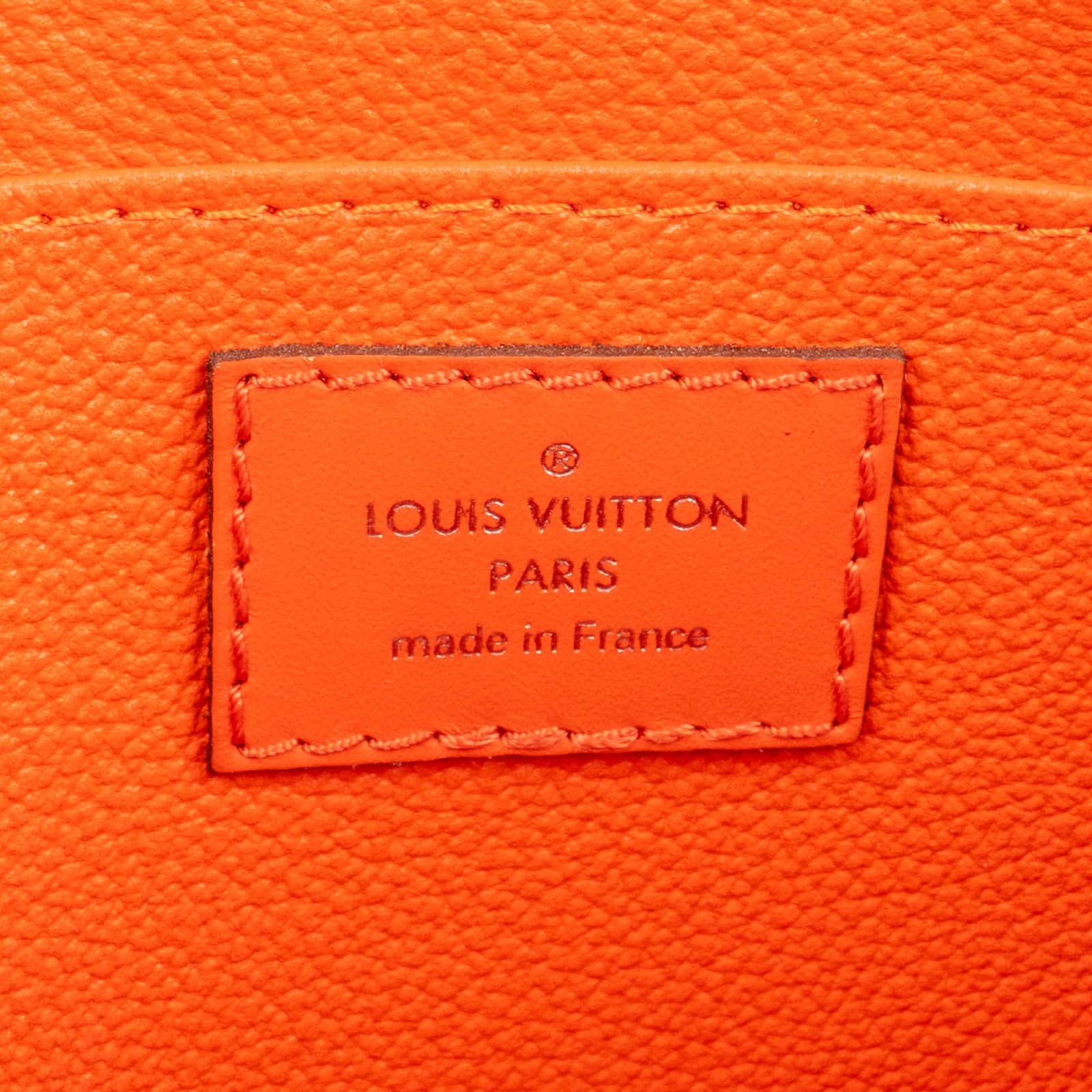 Louis Vuitton Orange Epi Leather Kulturbeutel