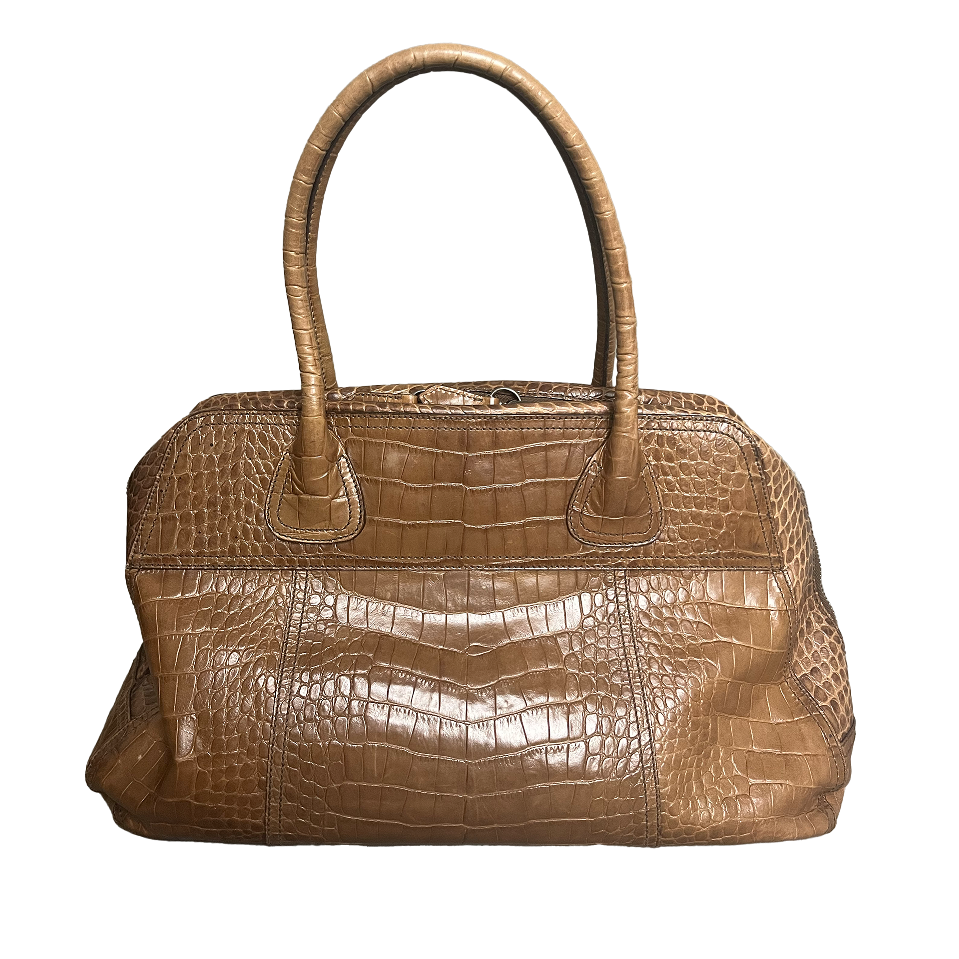 Prada-Tasche mit Krokodilprägung