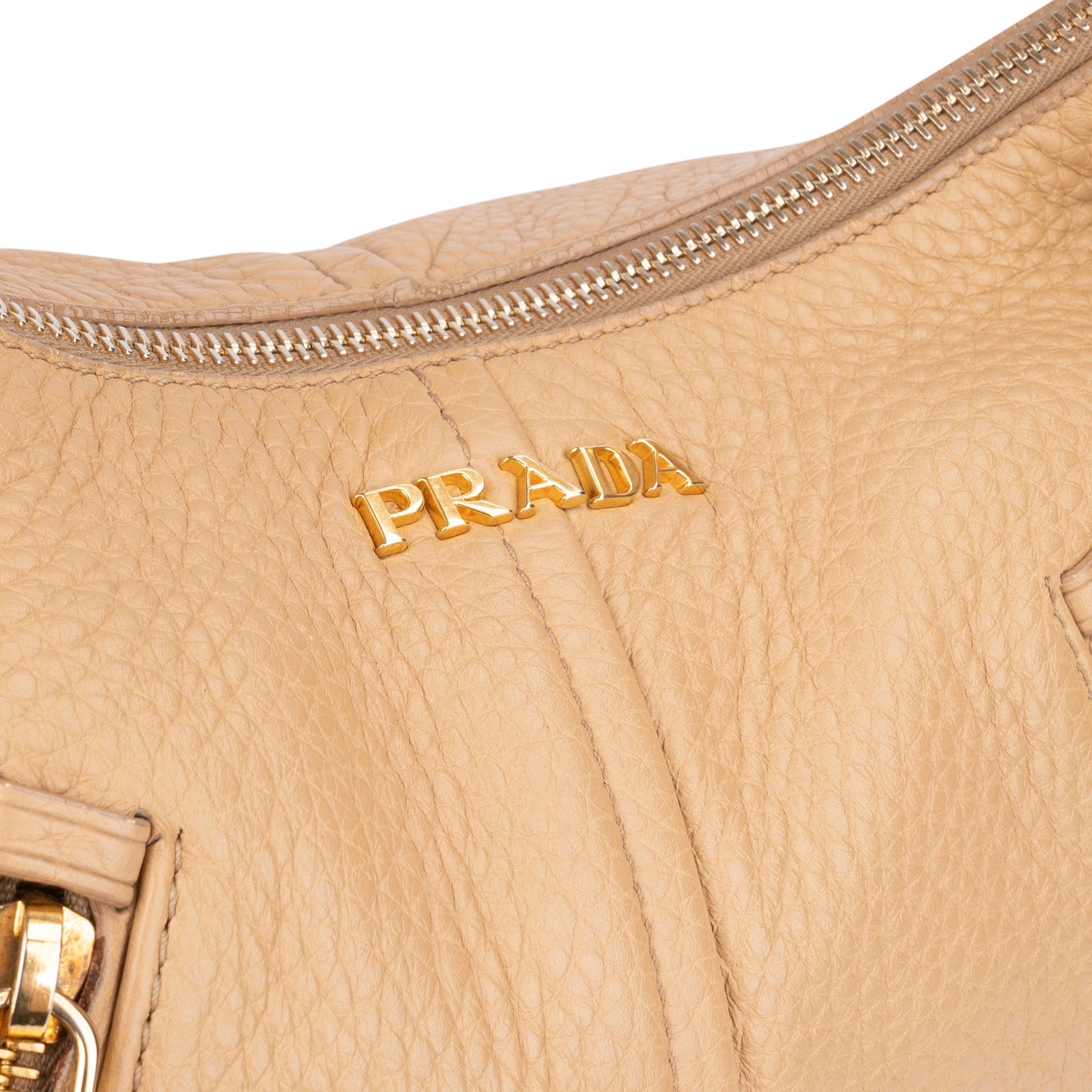 Prada Calf Leather Vitello City Hobo Bag