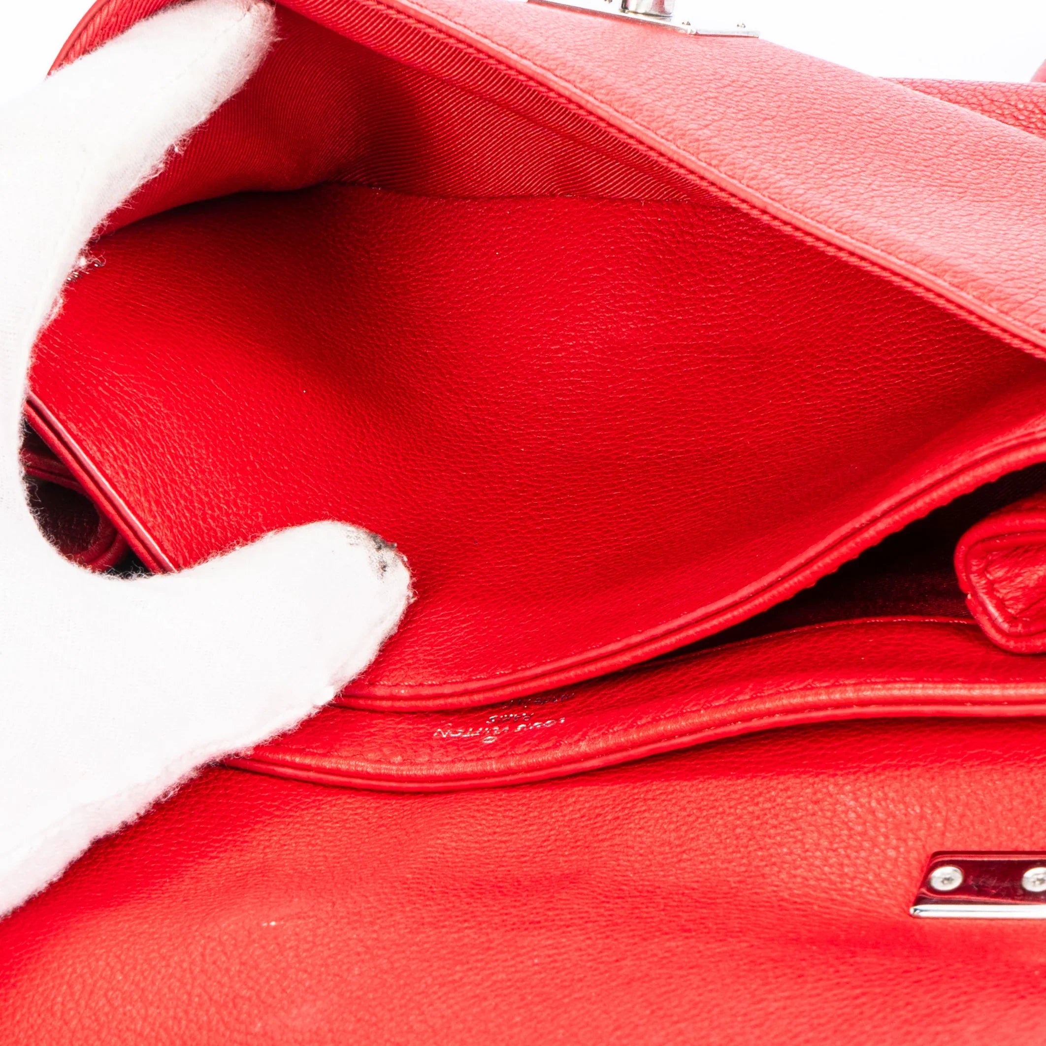 Louis Vuitton Lockme BB Red Leather Crossbody Bag