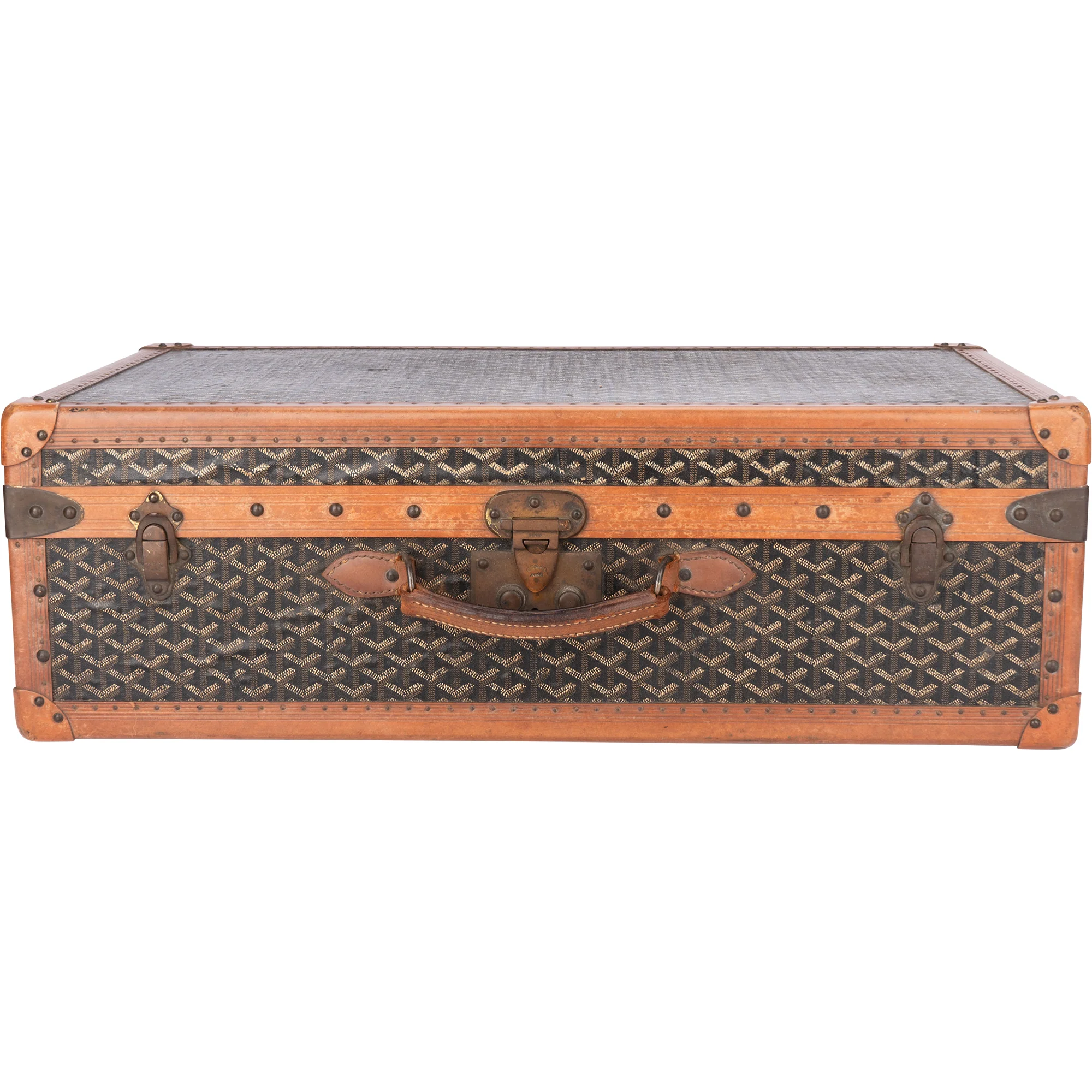 Goyard Goyardine Monogram 1900s Koffer Malle