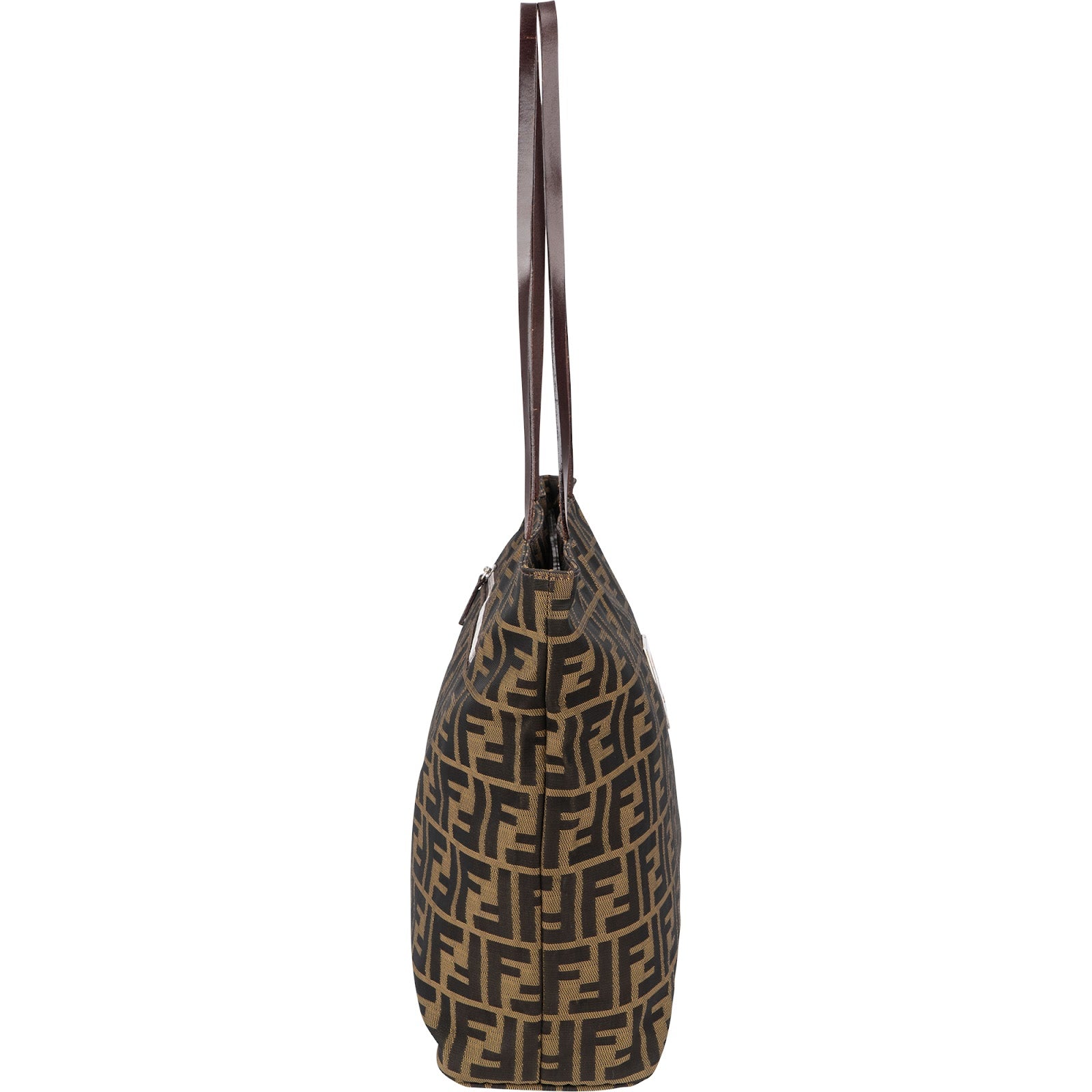 Fendi – Monogram Zucca Canvas Tote Schultertasche