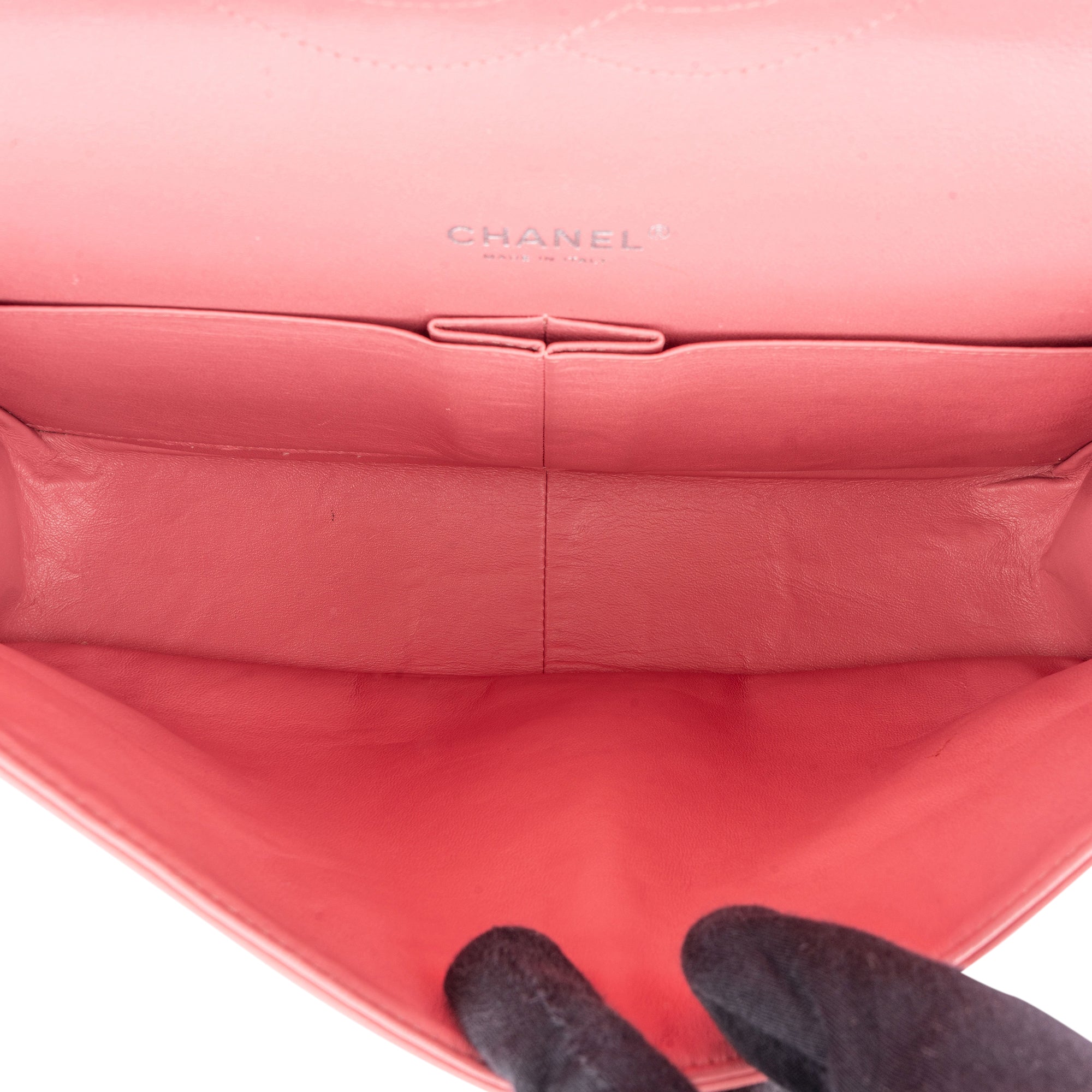 Chanel Quilted Lambskin Palladium Maxi Double Flap Crossbody Bag