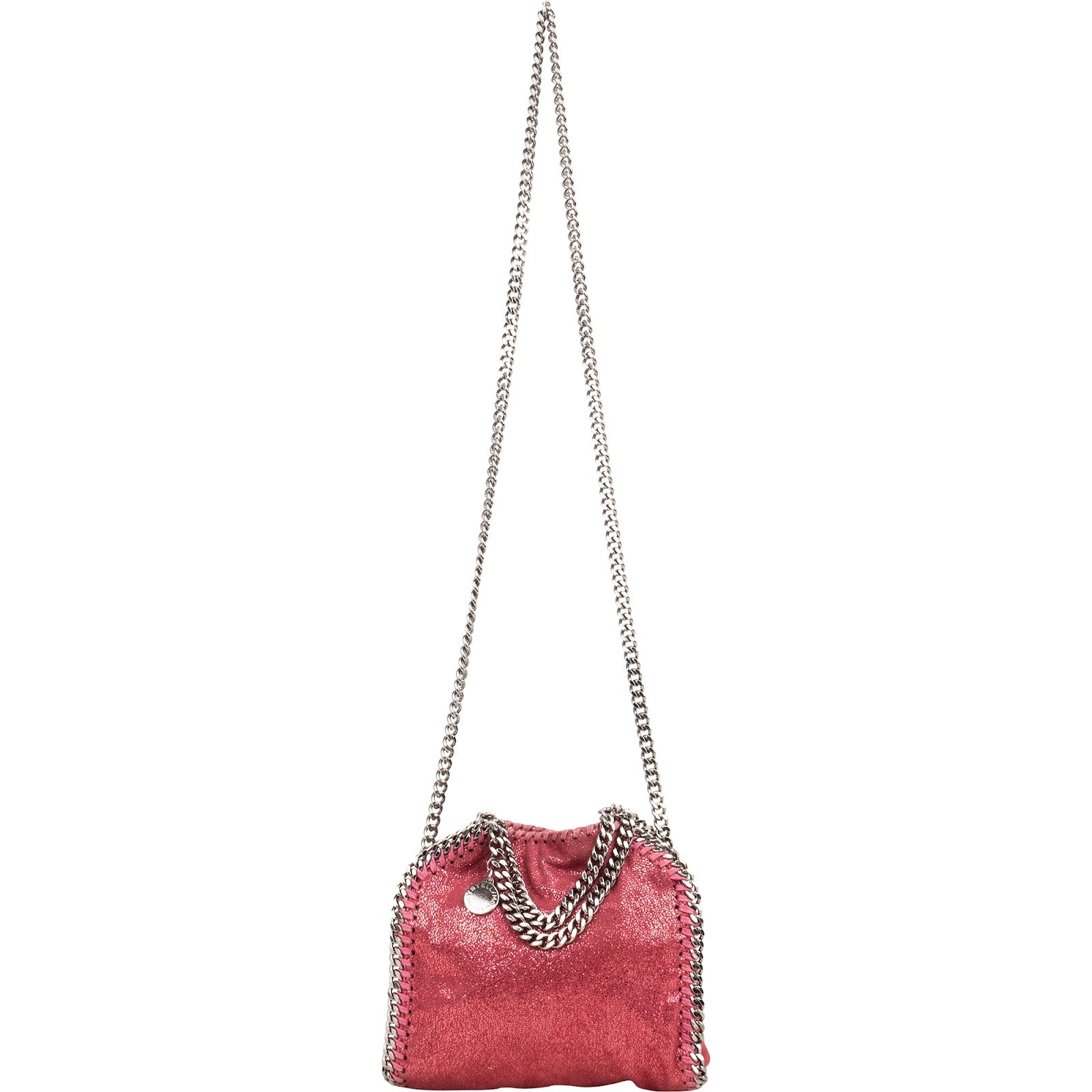 Stella McCartney Metallic Shaggy Small Falabella Fold Over Crossbody Bag