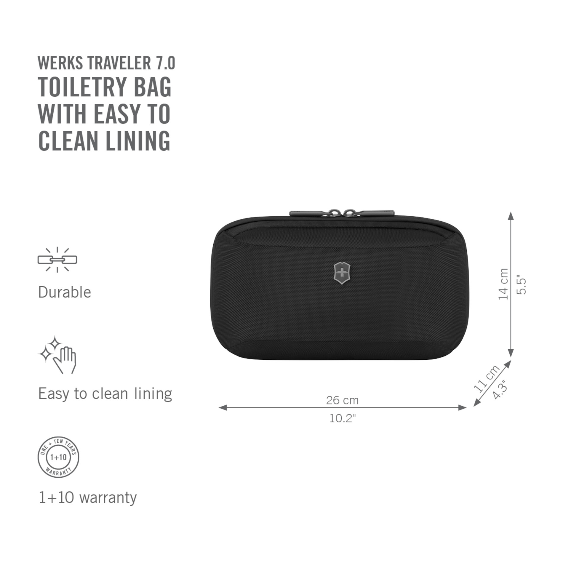 Werks Traveler 7.0 Toiletry Bag - Black