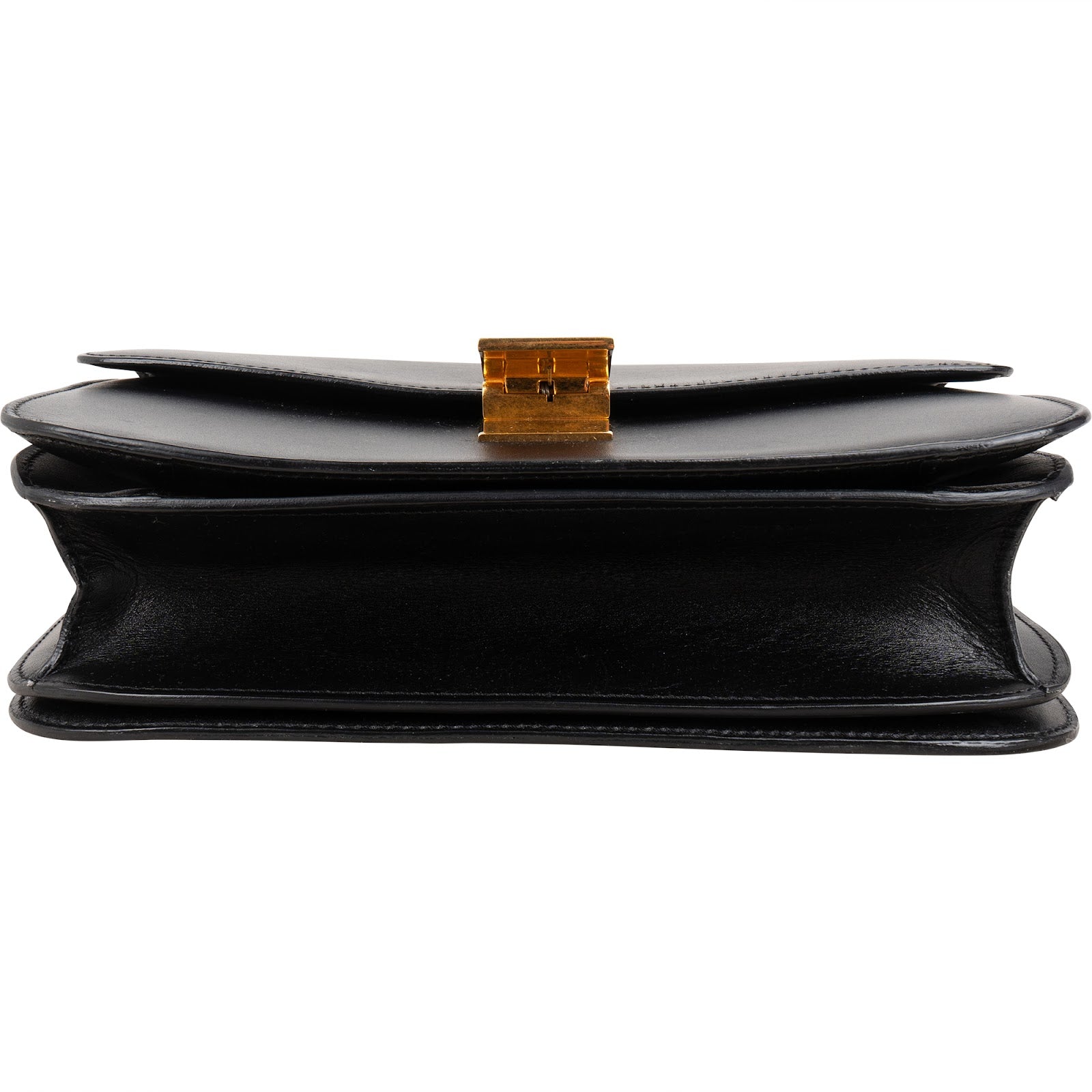 Celine Boxcalf Leather Seesaw Lock Triomphe Classic Box Crossbody Bag